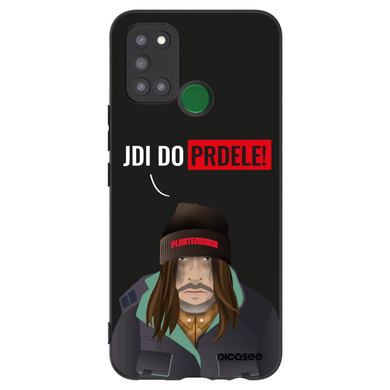 Picasee silikonový černý obal pro Realme 7i - Bezďák