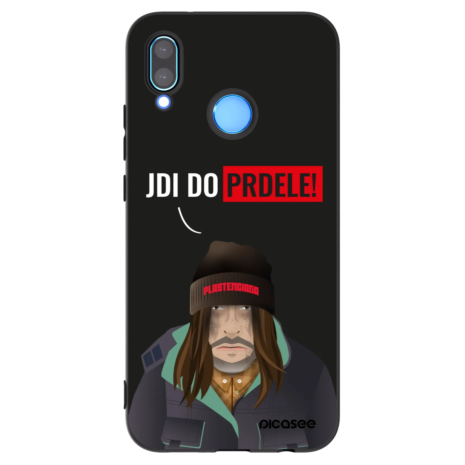 Picasee silikonový černý obal pro Huawei P20 Lite - Bezďák