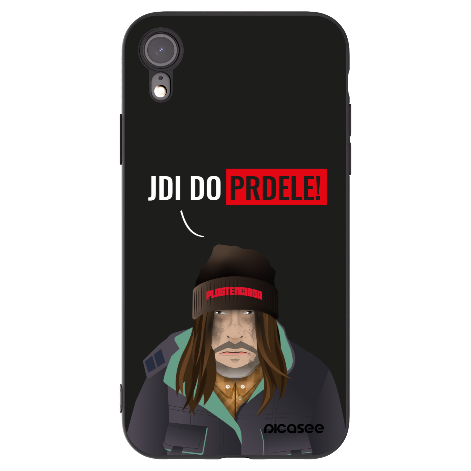 Picasee silikonový černý obal pro Apple iPhone XR - Bezďák