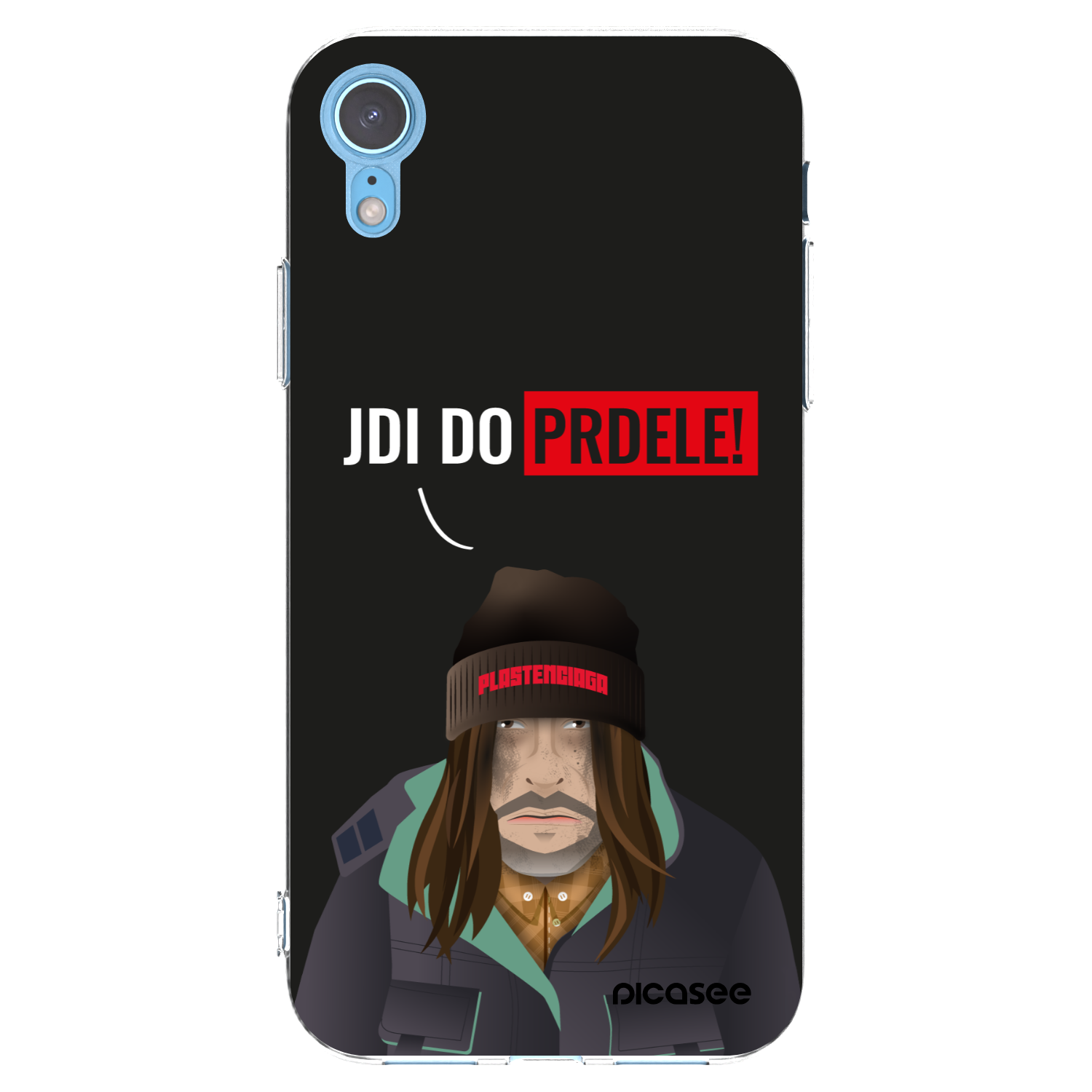 Picasee silikonový průhledný obal pro Apple iPhone XR - Bezďák
