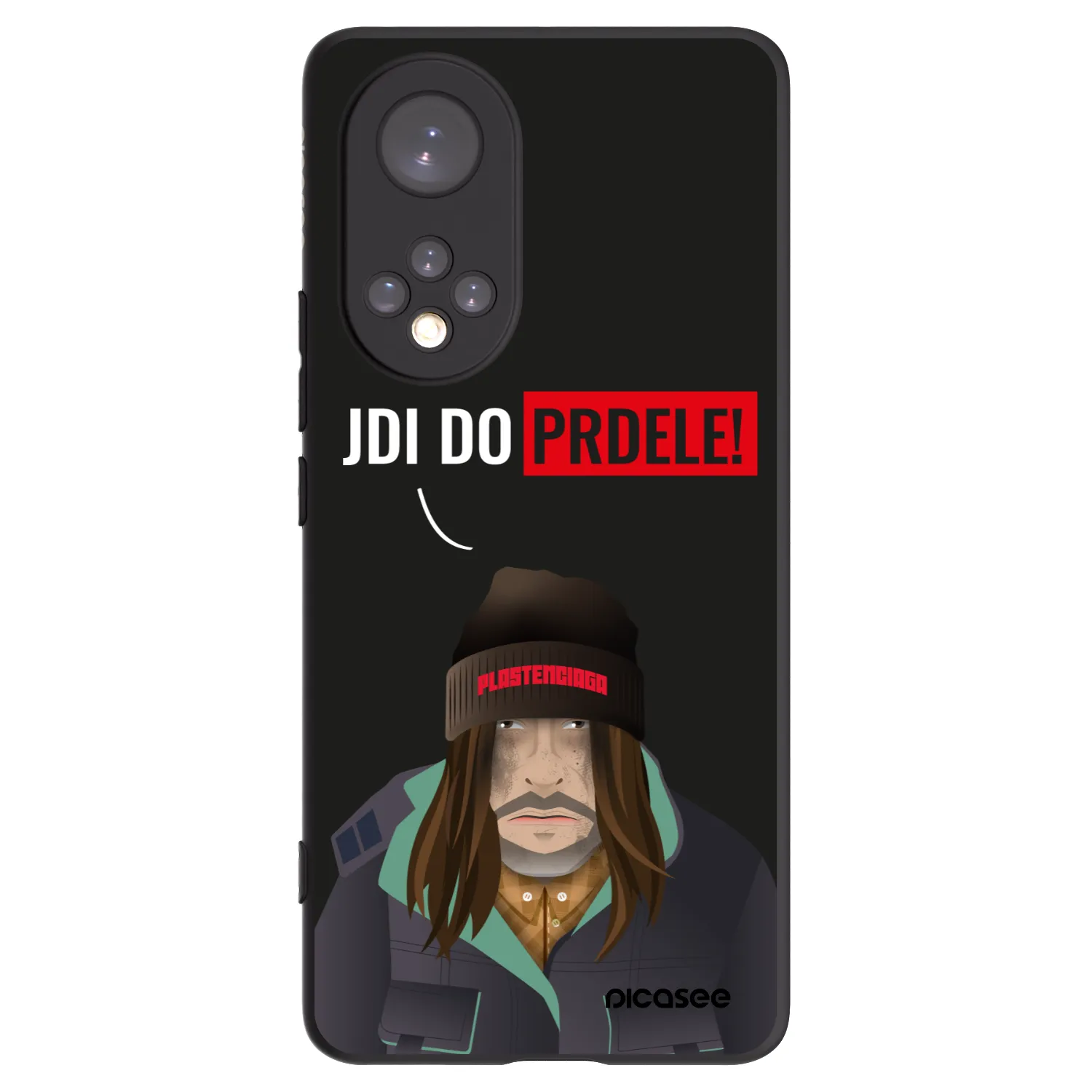 Picasee silikonový černý obal pro Honor 50 5G - Bezďák