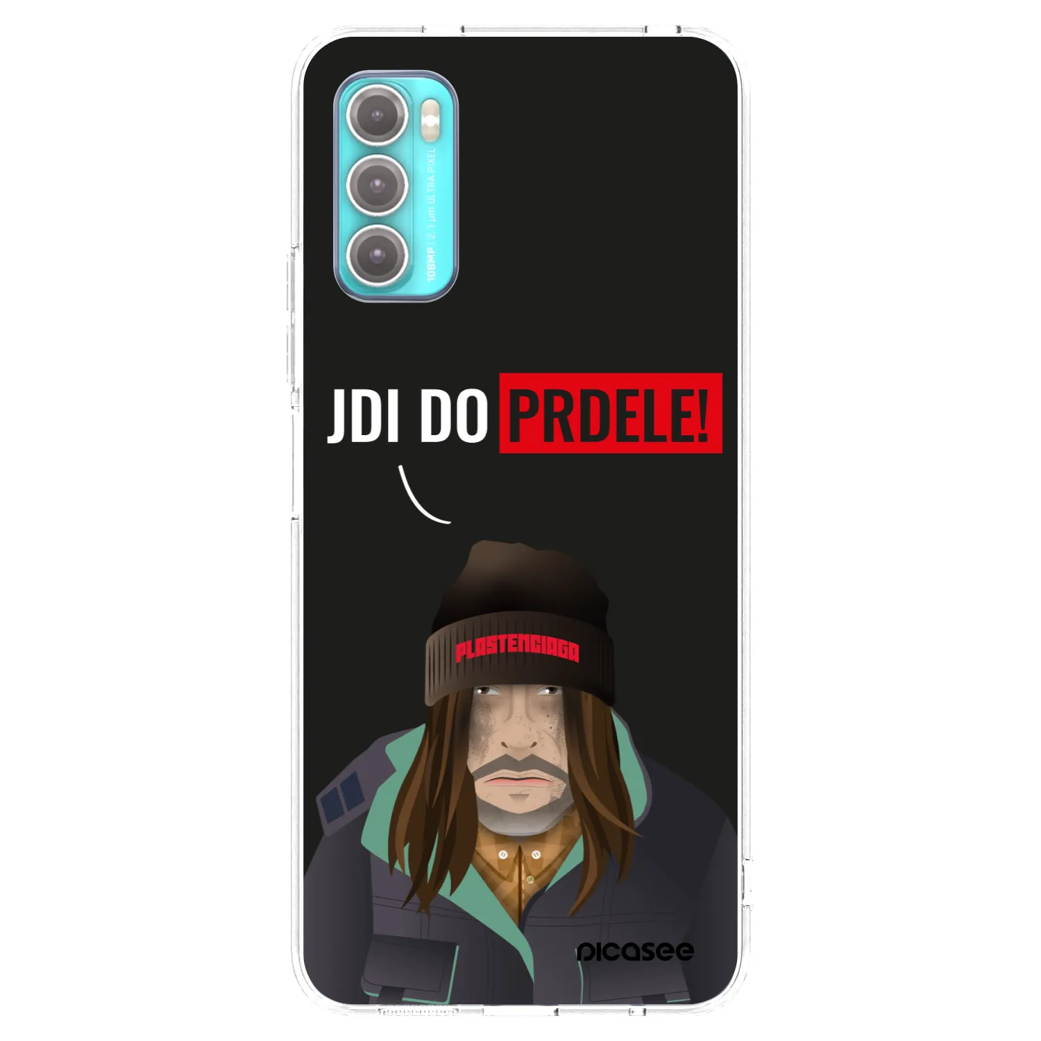 Picasee silikonový průhledný obal pro Motorola Moto G60 - Bezďák