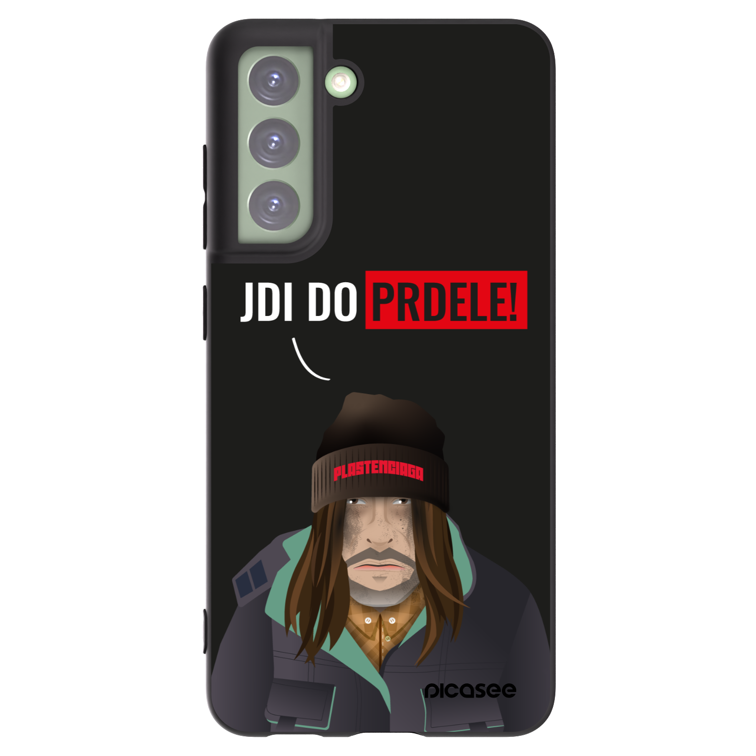 Picasee silikonový černý obal pro Samsung Galaxy S21 FE 5G - Bezďák