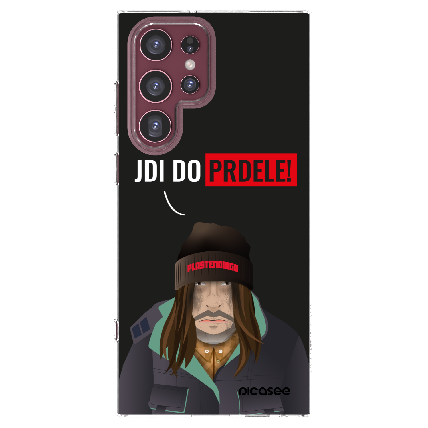 Picasee silikonový průhledný obal pro Samsung Galaxy S22 Ultra 5G - Bezďák