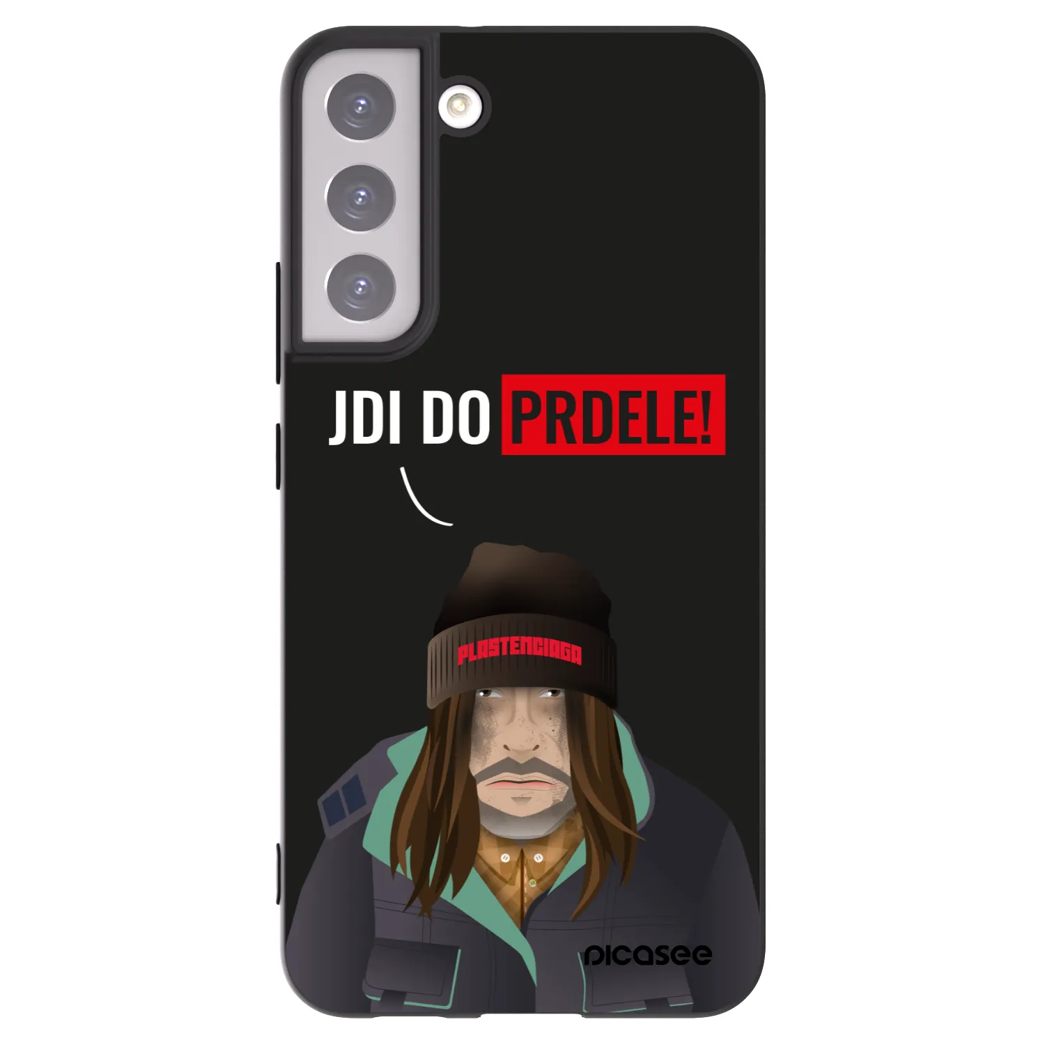 Picasee silikonový černý obal pro Samsung Galaxy S22+ 5G - Bezďák