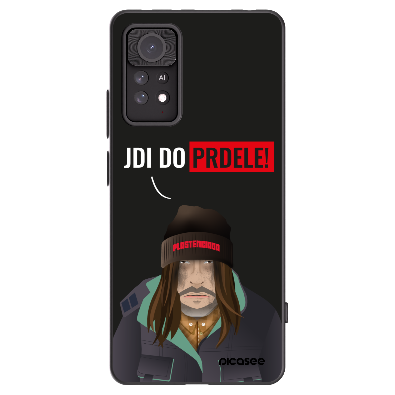 Picasee silikonový černý obal pro Xiaomi Redmi Note 11 Pro - Bezďák