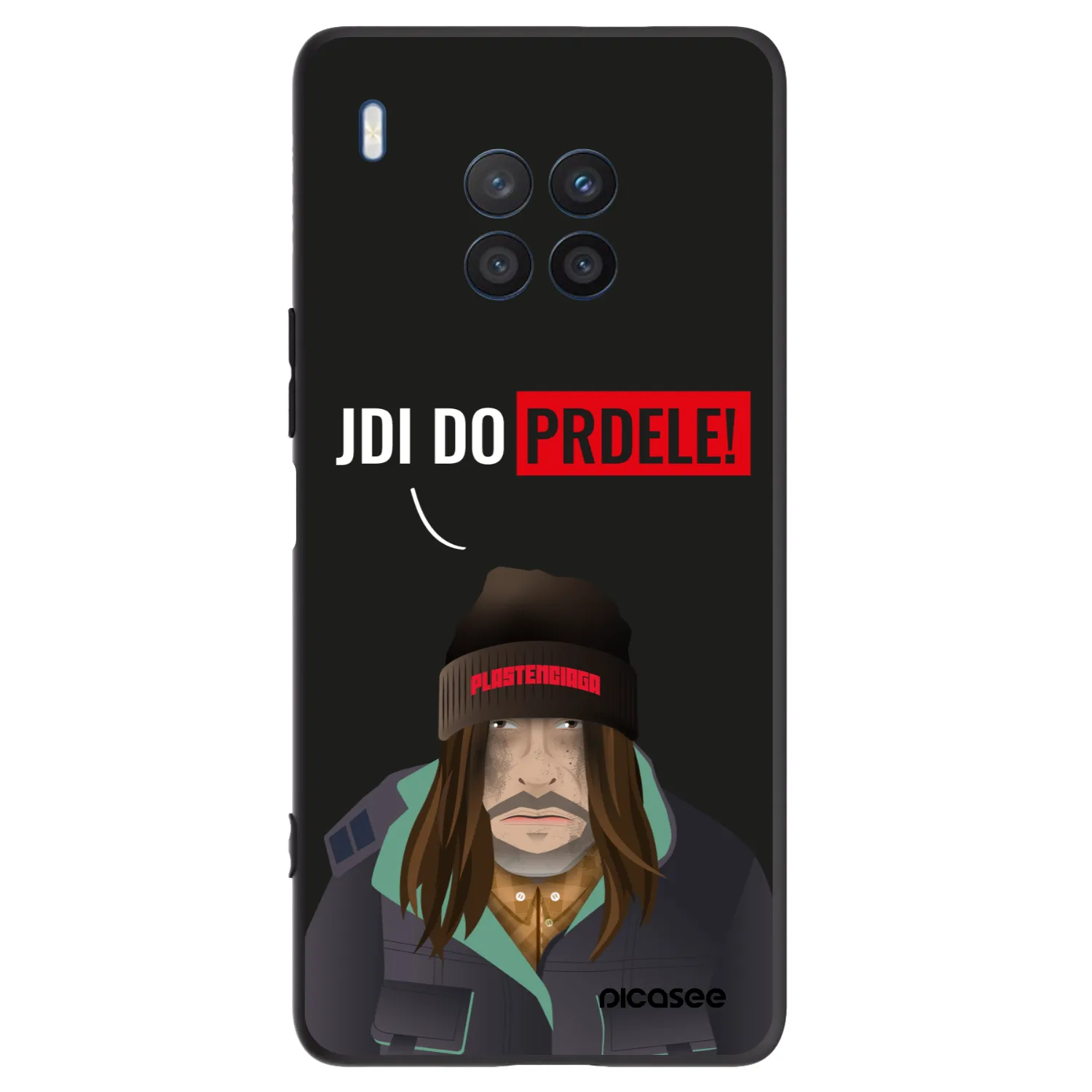 Picasee silikonový černý obal pro Honor 50 Lite - Bezďák