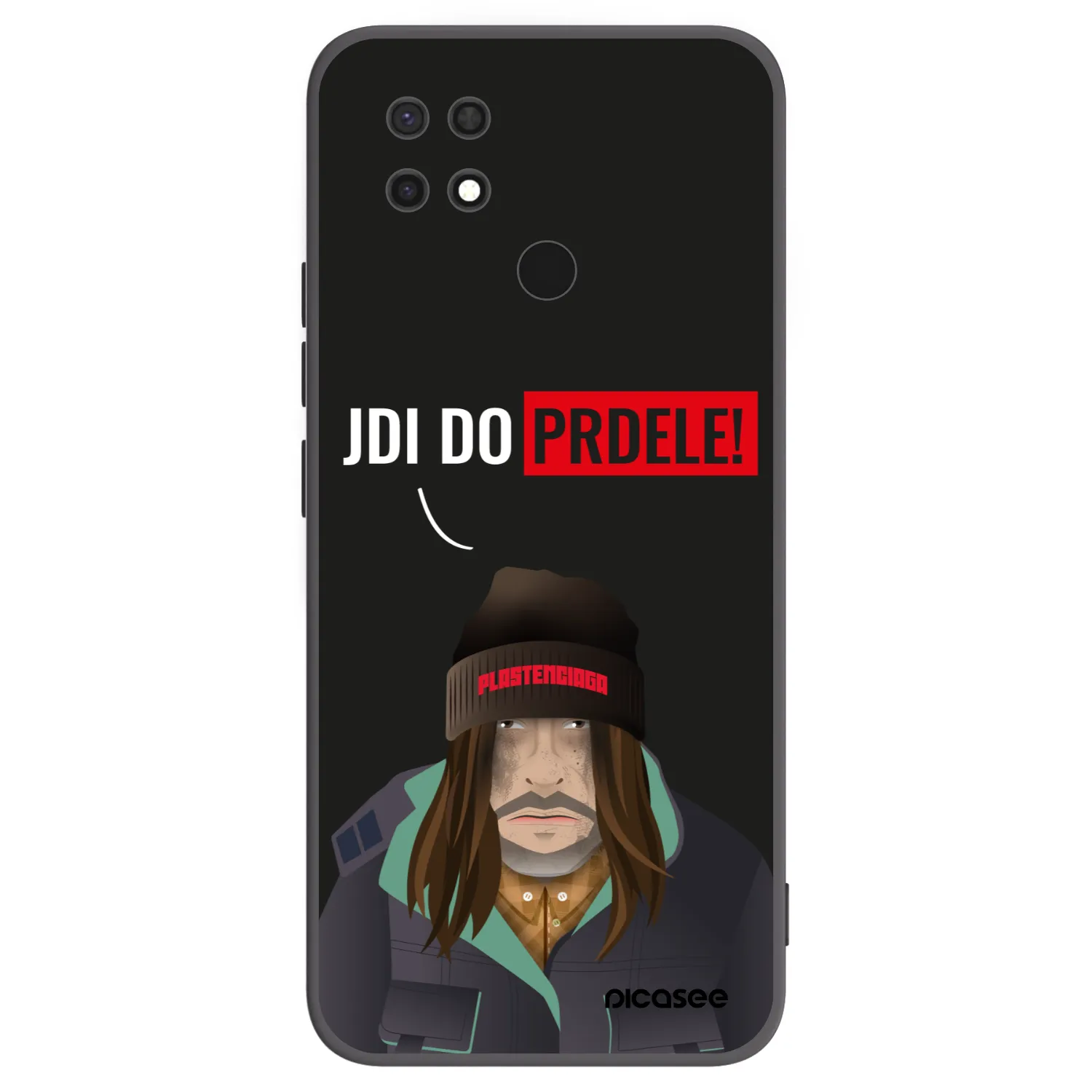 Picasee silikonový černý obal pro Xiaomi Redmi 10C - Bezďák