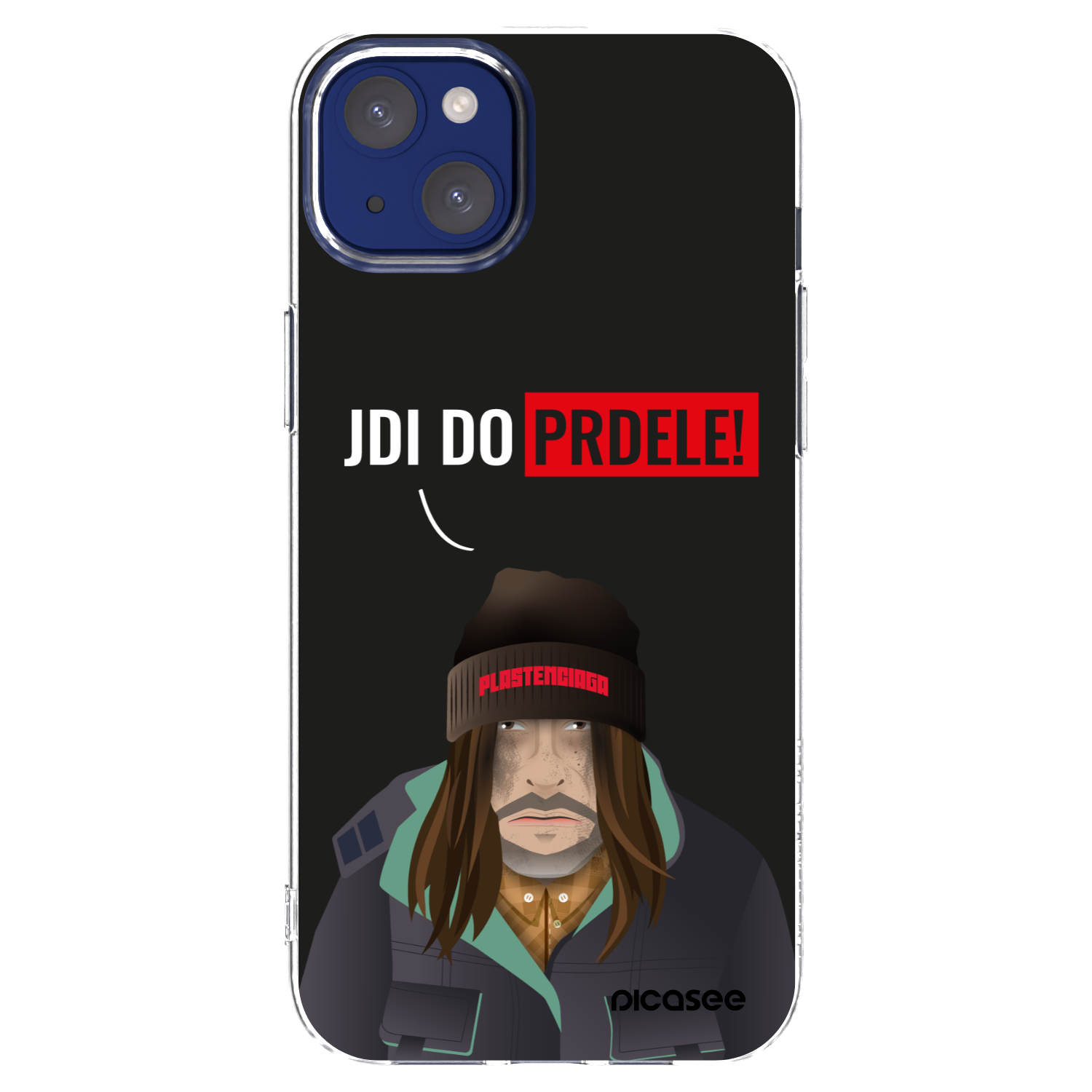 Picasee silikonový průhledný obal pro Apple iPhone 14 Plus - Bezďák