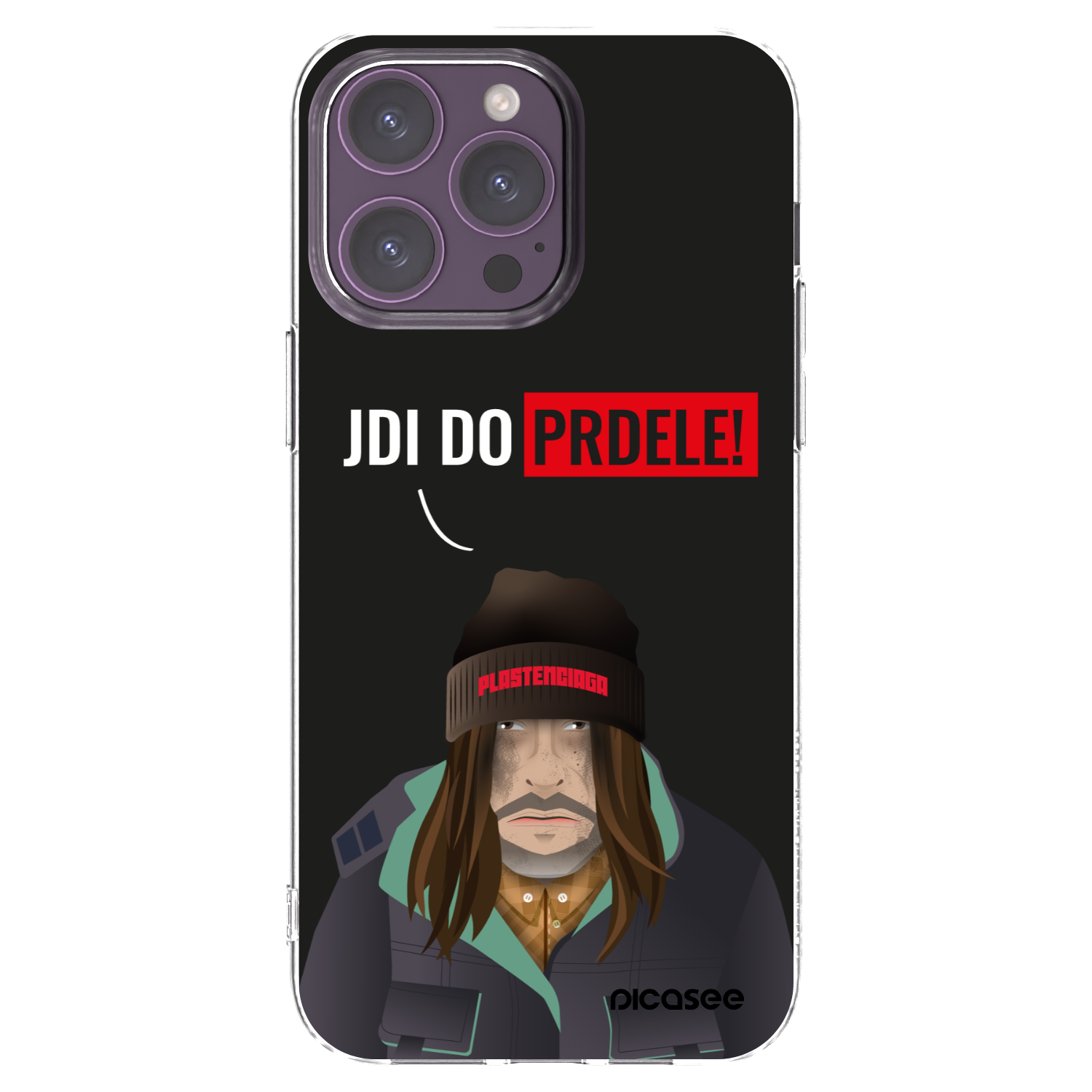 Picasee silikonový průhledný obal pro Apple iPhone 14 Pro Max - Bezďák