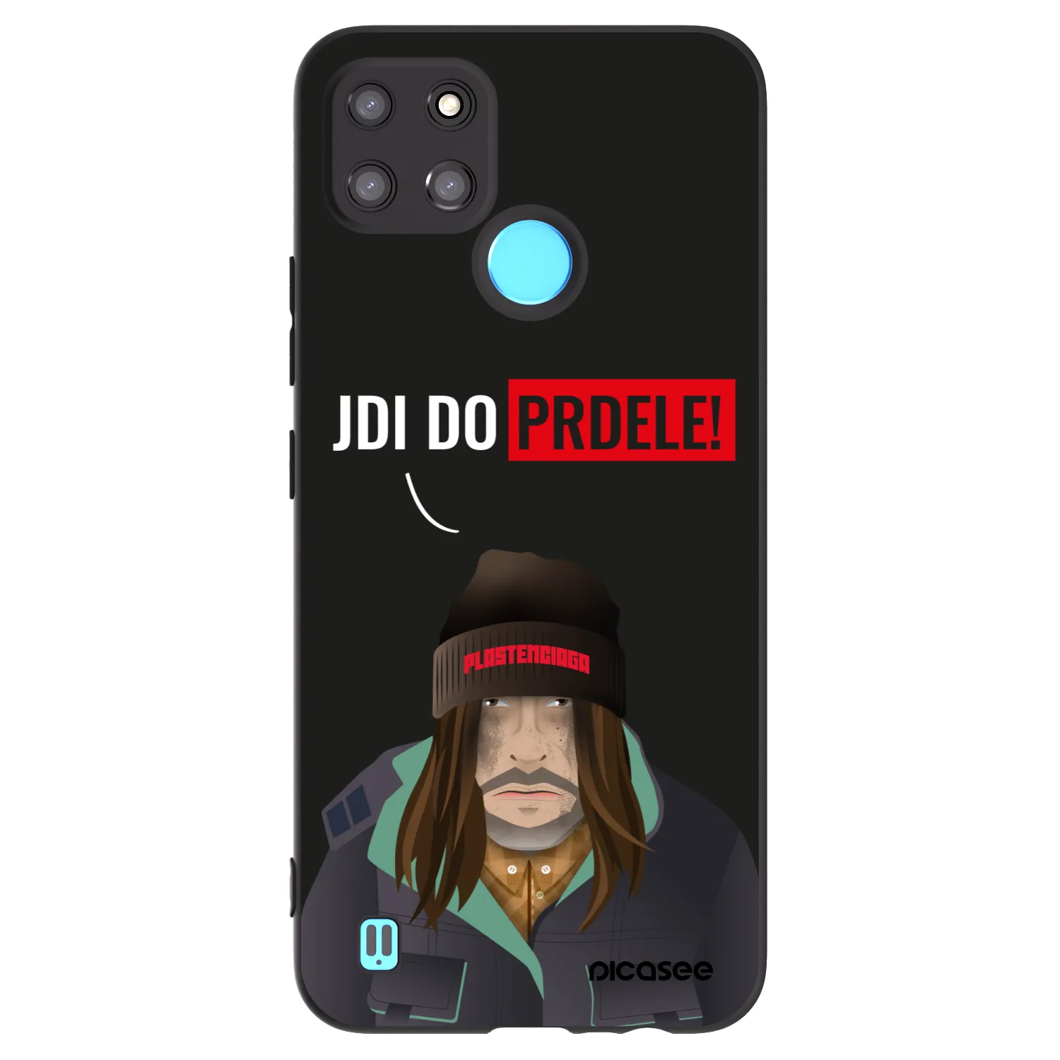 Picasee silikonový černý obal pro Realme C21Y - Bezďák