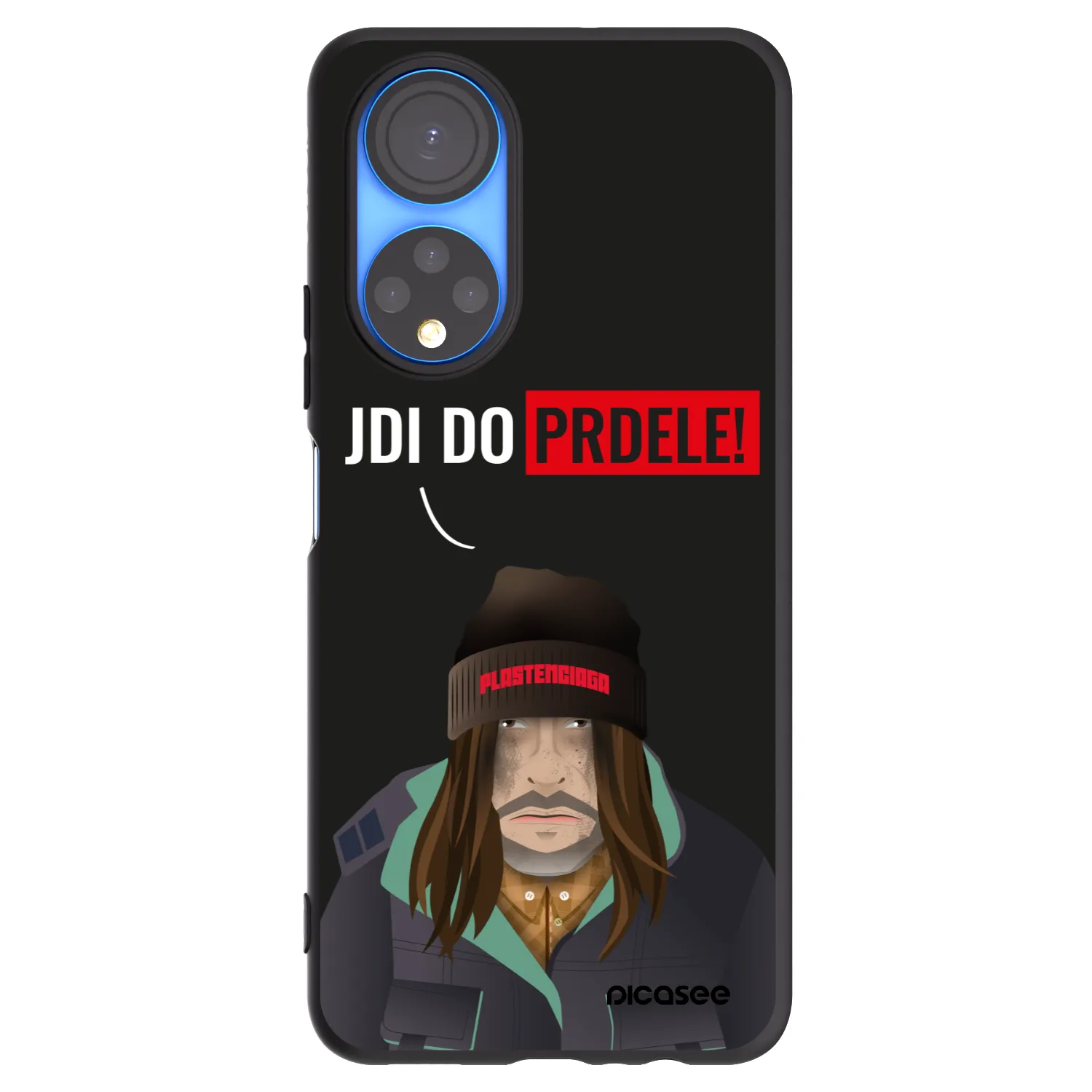 Picasee silikonový černý obal pro Honor X7 - Bezďák