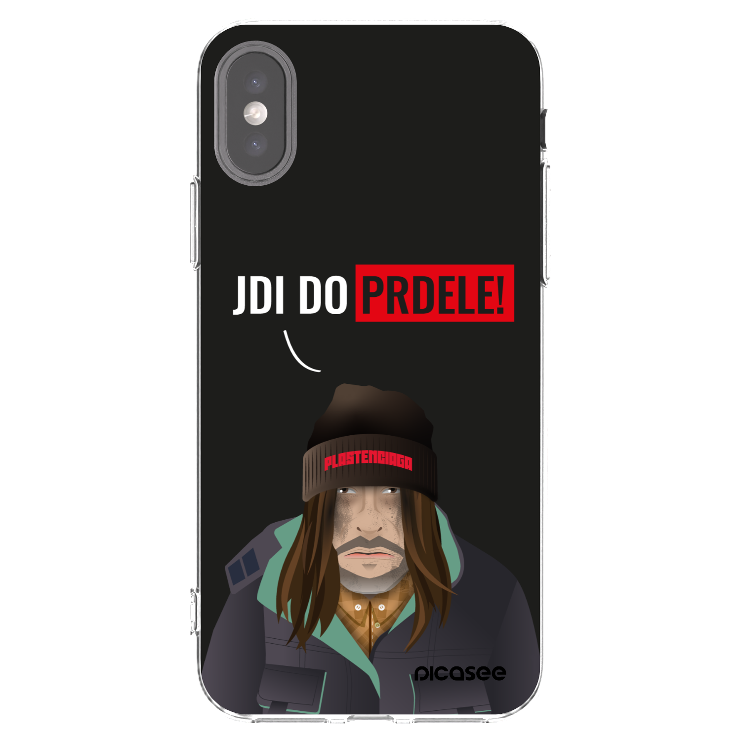 Picasee silikonový průhledný obal pro Apple iPhone X/XS - Bezďák