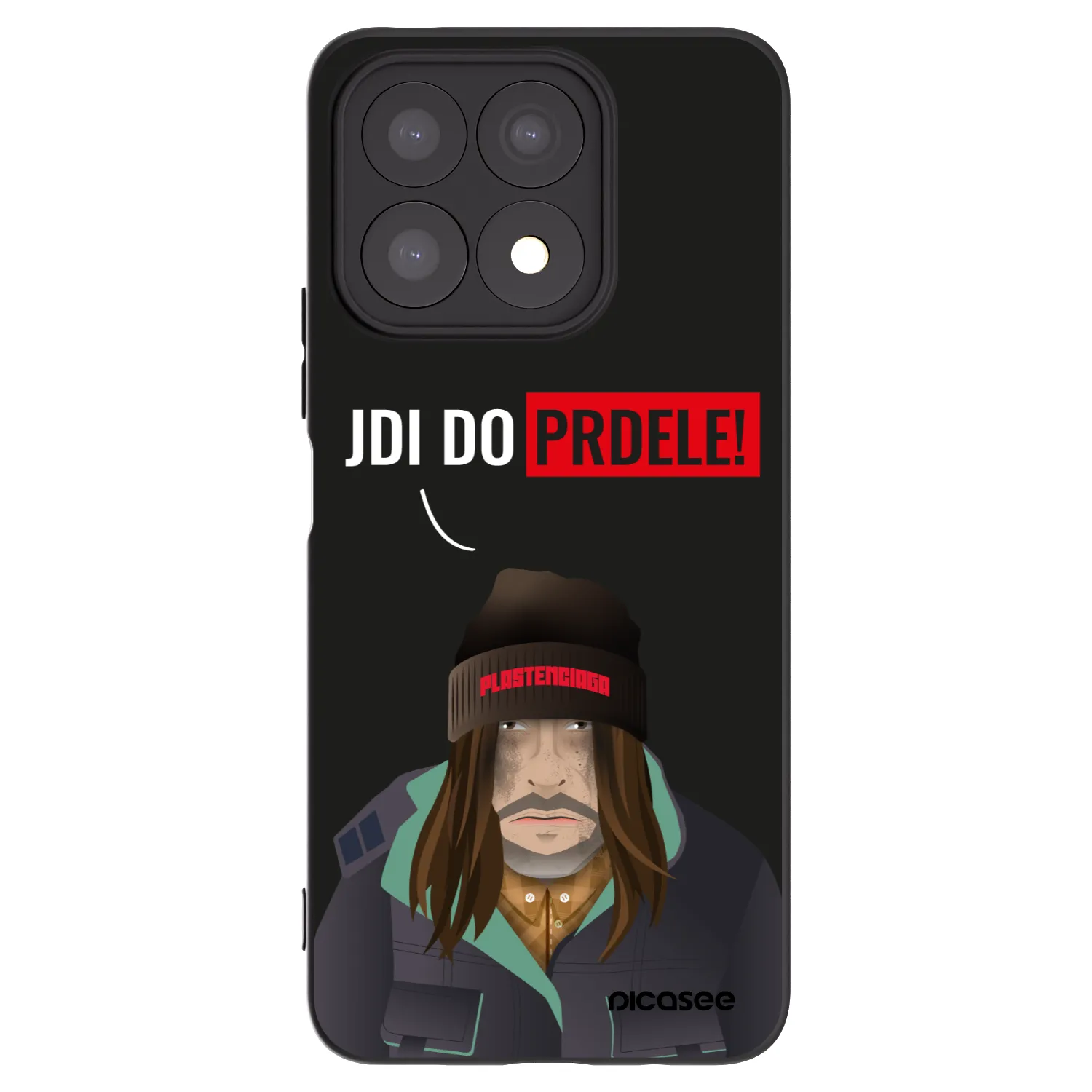 Picasee silikonový černý obal pro Honor X8a - Bezďák
