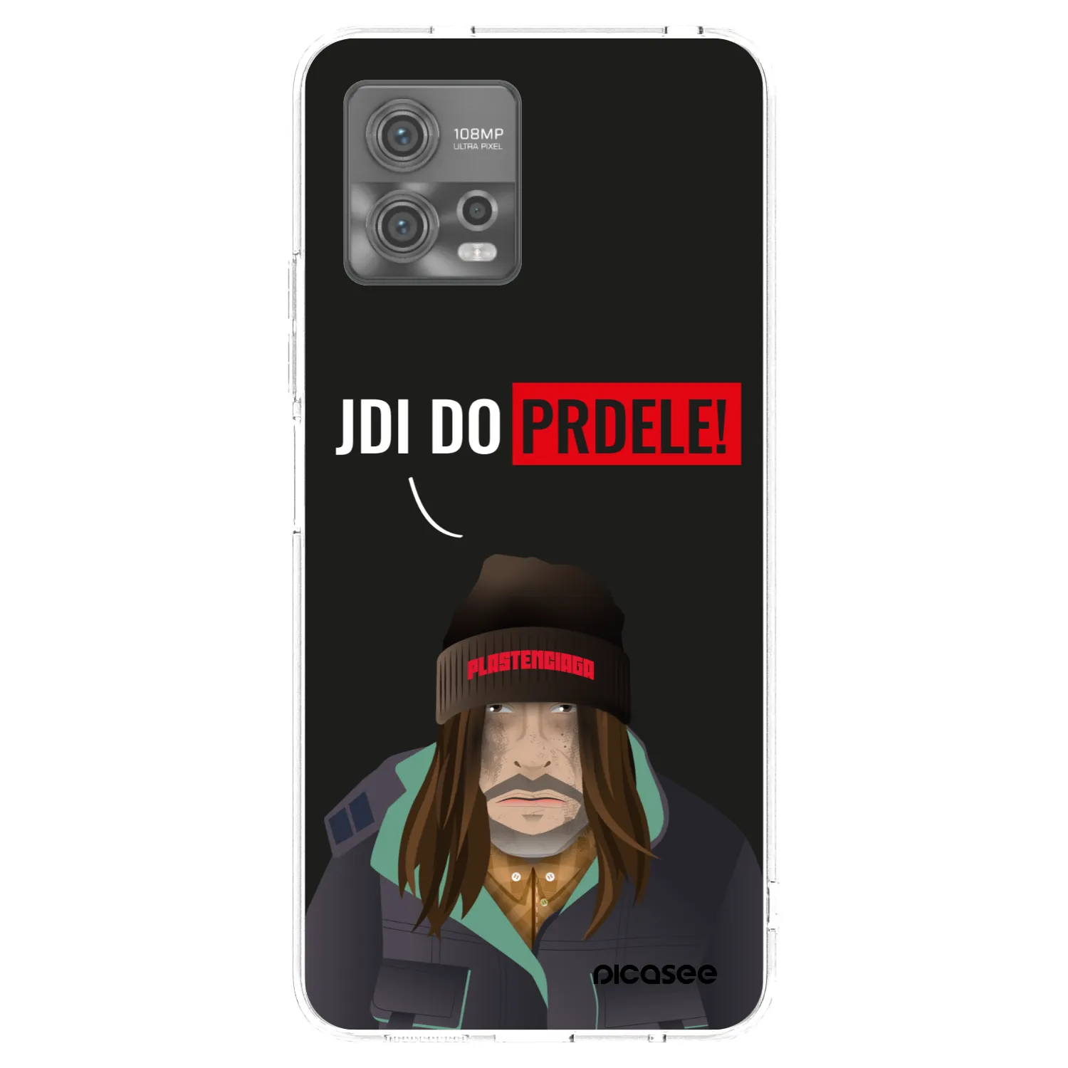 Picasee silikonový průhledný obal pro Motorola Moto G72 - Bezďák