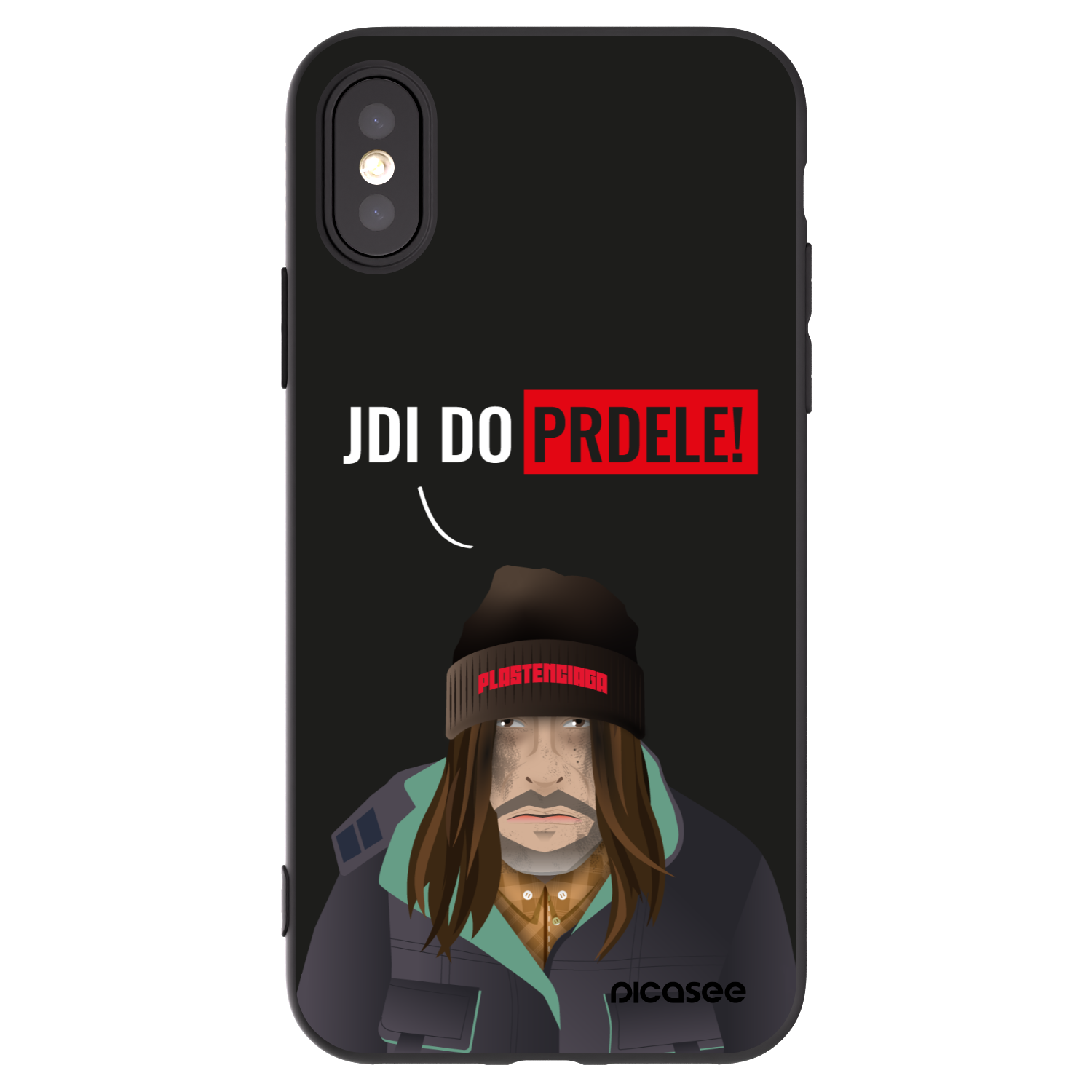 Picasee silikonový černý obal pro Apple iPhone X/XS - Bezďák