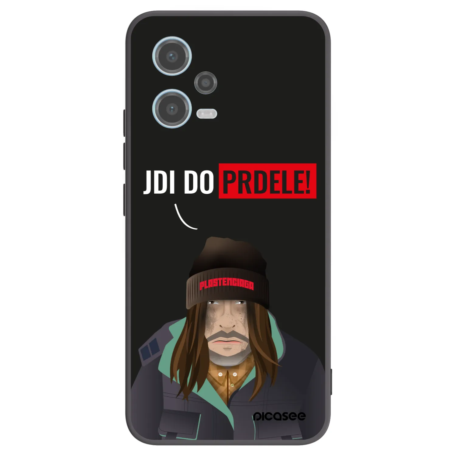 Picasee silikonový černý obal pro Xiaomi Redmi Note 12 5G - Bezďák