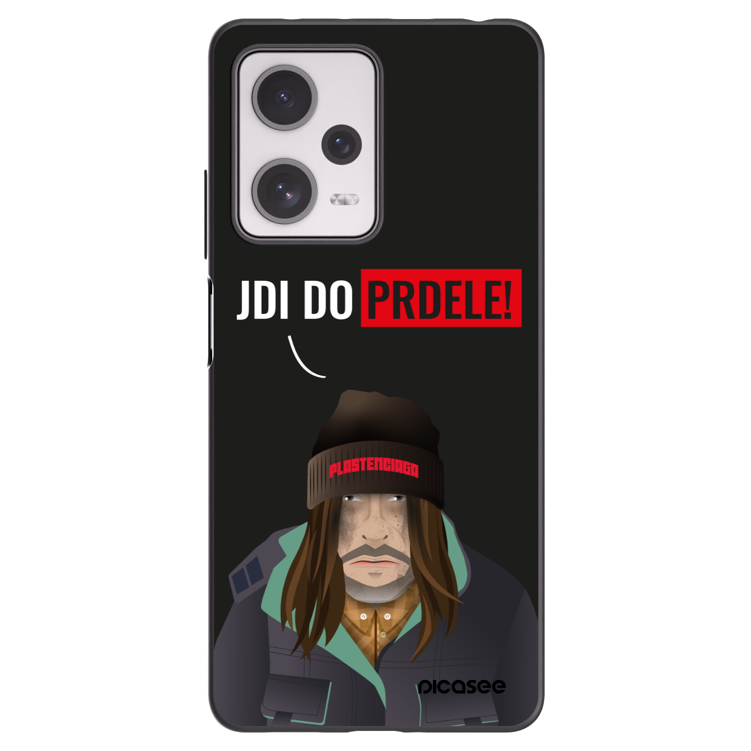 Picasee silikonový černý obal pro Xiaomi Redmi Note 12 Pro+ 5G - Bezďák