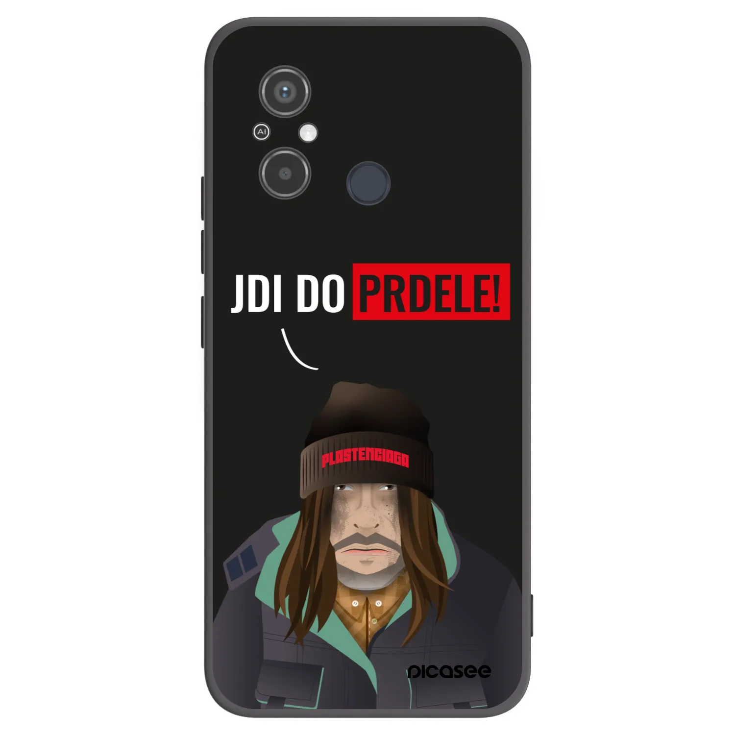 Picasee silikonový černý obal pro Xiaomi Redmi 12C - Bezďák