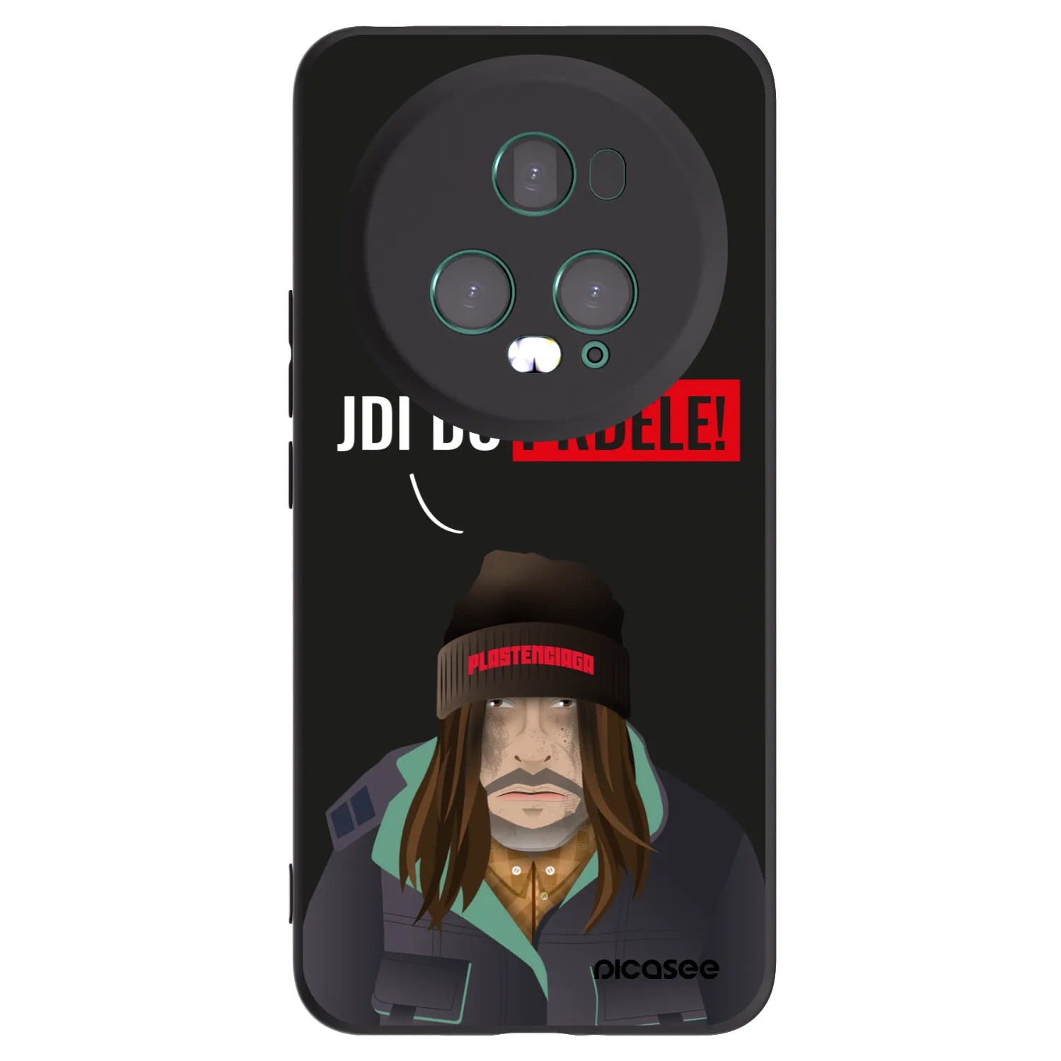 Picasee silikonový černý obal pro Honor Magic5 Pro - Bezďák