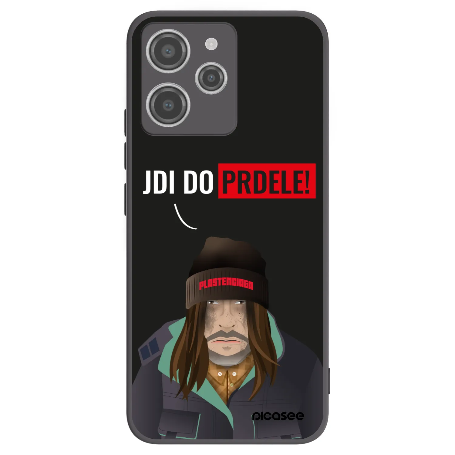 Picasee silikonový černý obal pro Xiaomi Redmi 12 4G - Bezďák