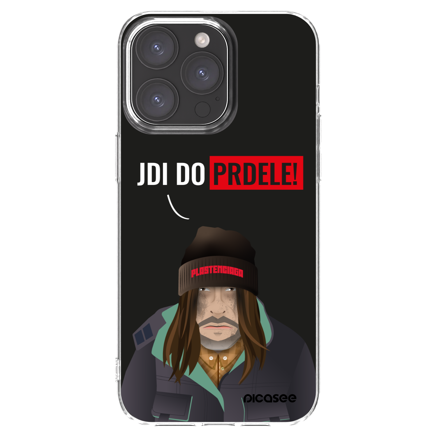 Picasee silikonový průhledný obal pro Apple iPhone 15 Pro Max - Bezďák