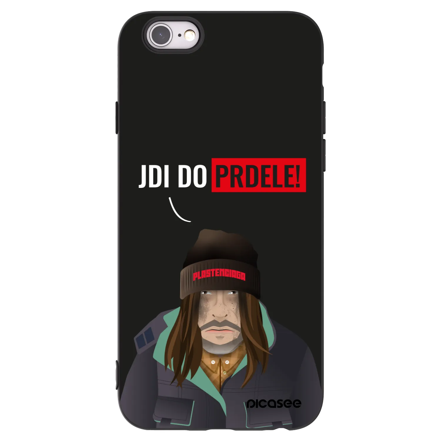 Picasee silikonový černý obal pro Apple iPhone 6/6S - Bezďák