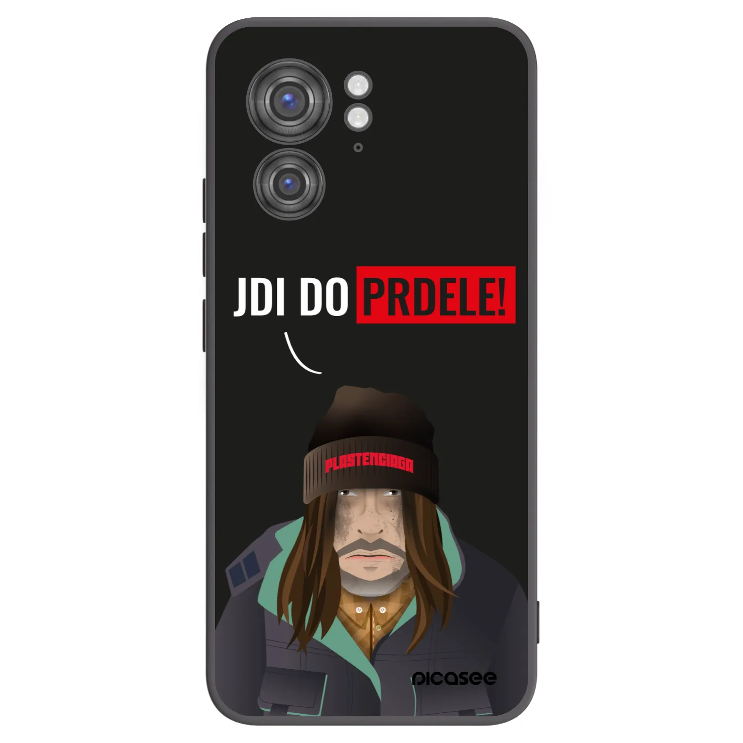 Picasee silikonový černý obal pro Motorola Edge 40 - Bezďák