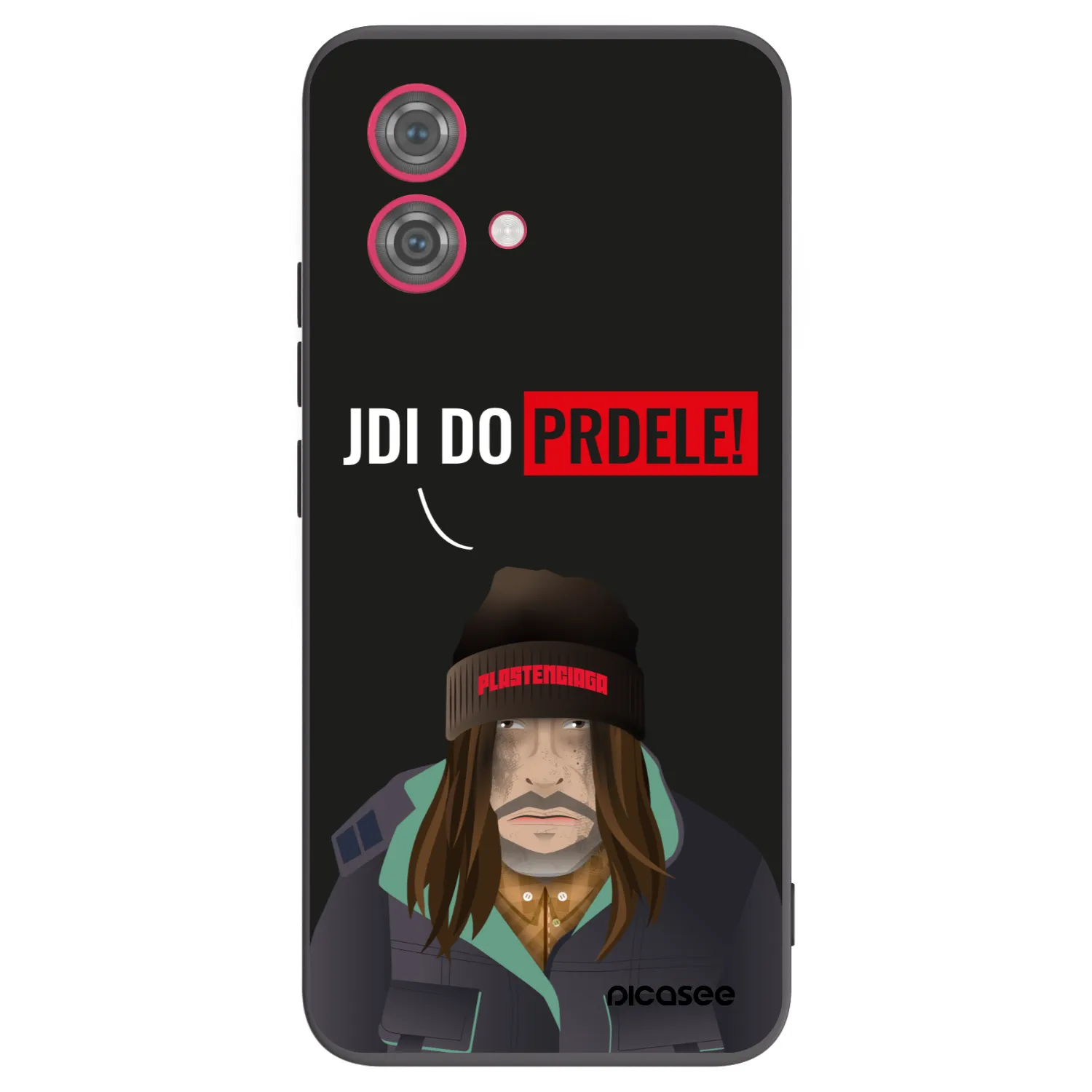 Picasee silikonový černý obal pro Motorola Moto G84 5G - Bezďák