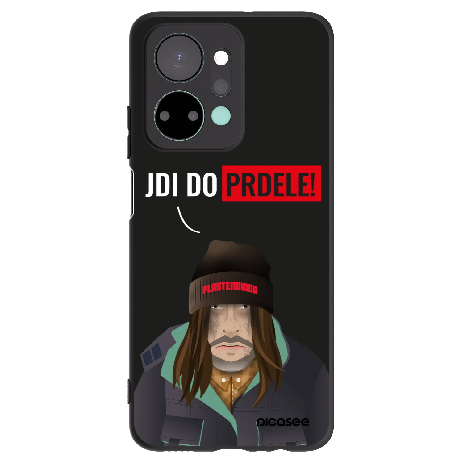 Picasee silikonový černý obal pro Honor X7a - Bezďák