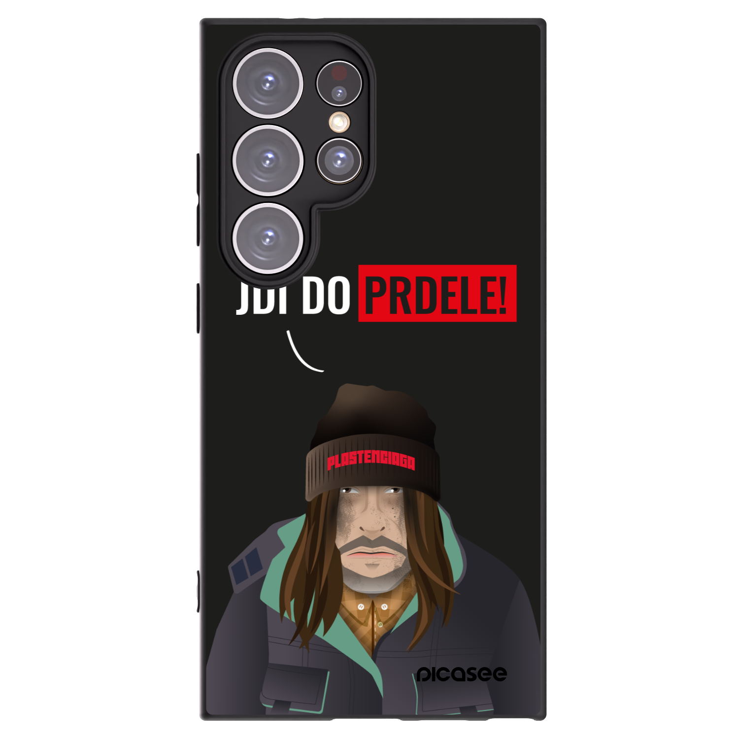 Picasee silikonový černý obal pro Samsung Galaxy S24 Ultra S928B 5G - Bezďák
