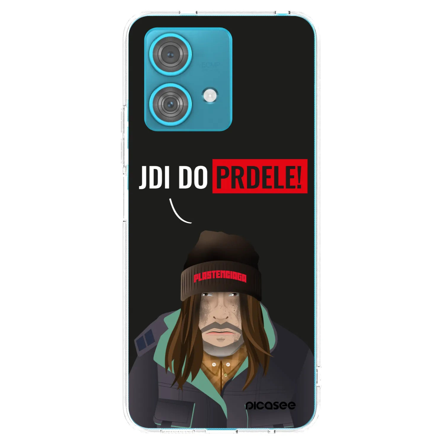 Picasee silikonový průhledný obal pro Motorola Edge 40 Neo - Bezďák