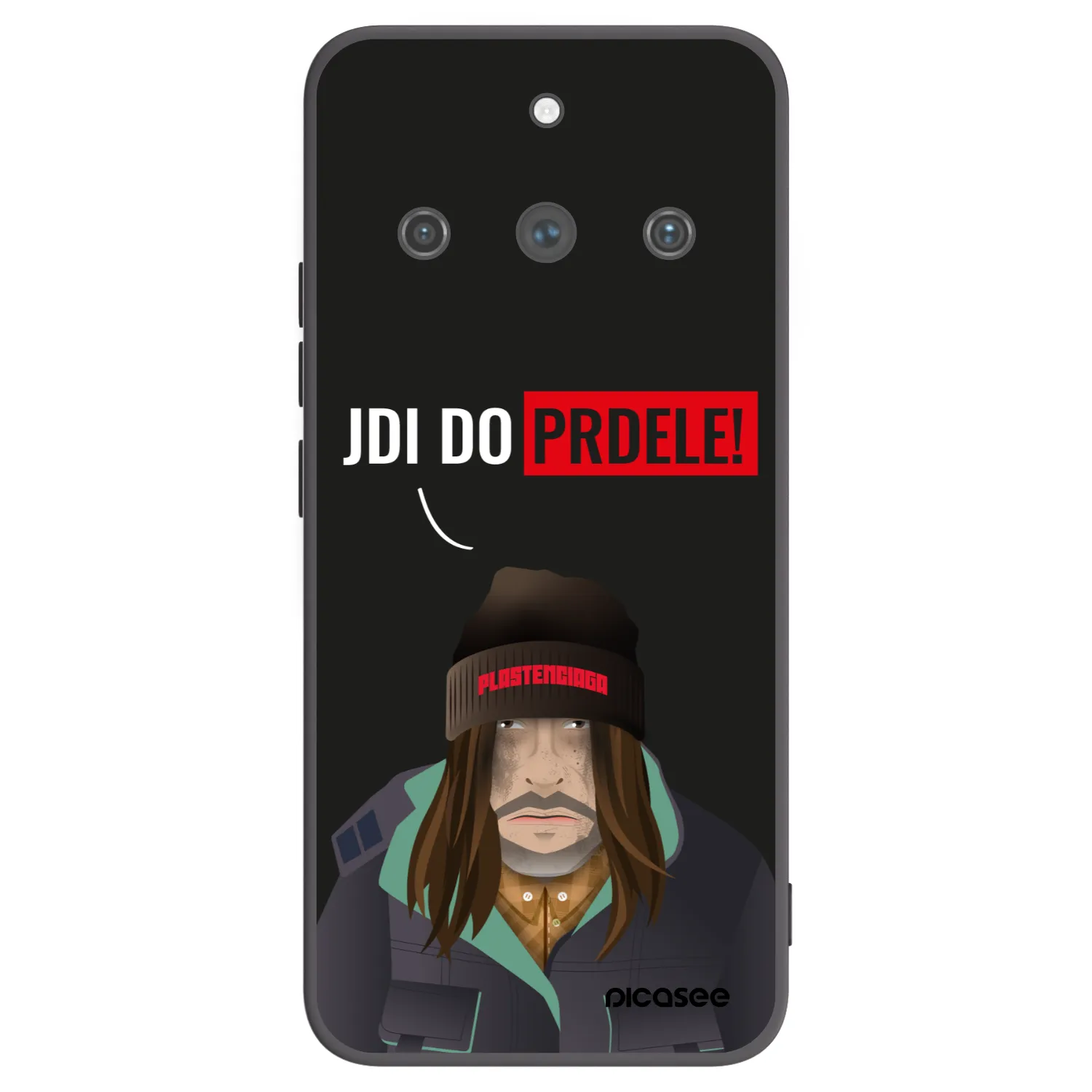 Picasee silikonový černý obal pro Realme 11 Pro+ - Bezďák