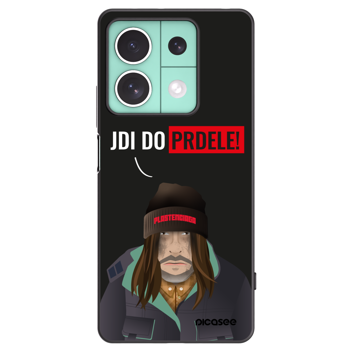 Picasee silikonový černý obal pro Xiaomi Redmi Note 13 5G - Bezďák
