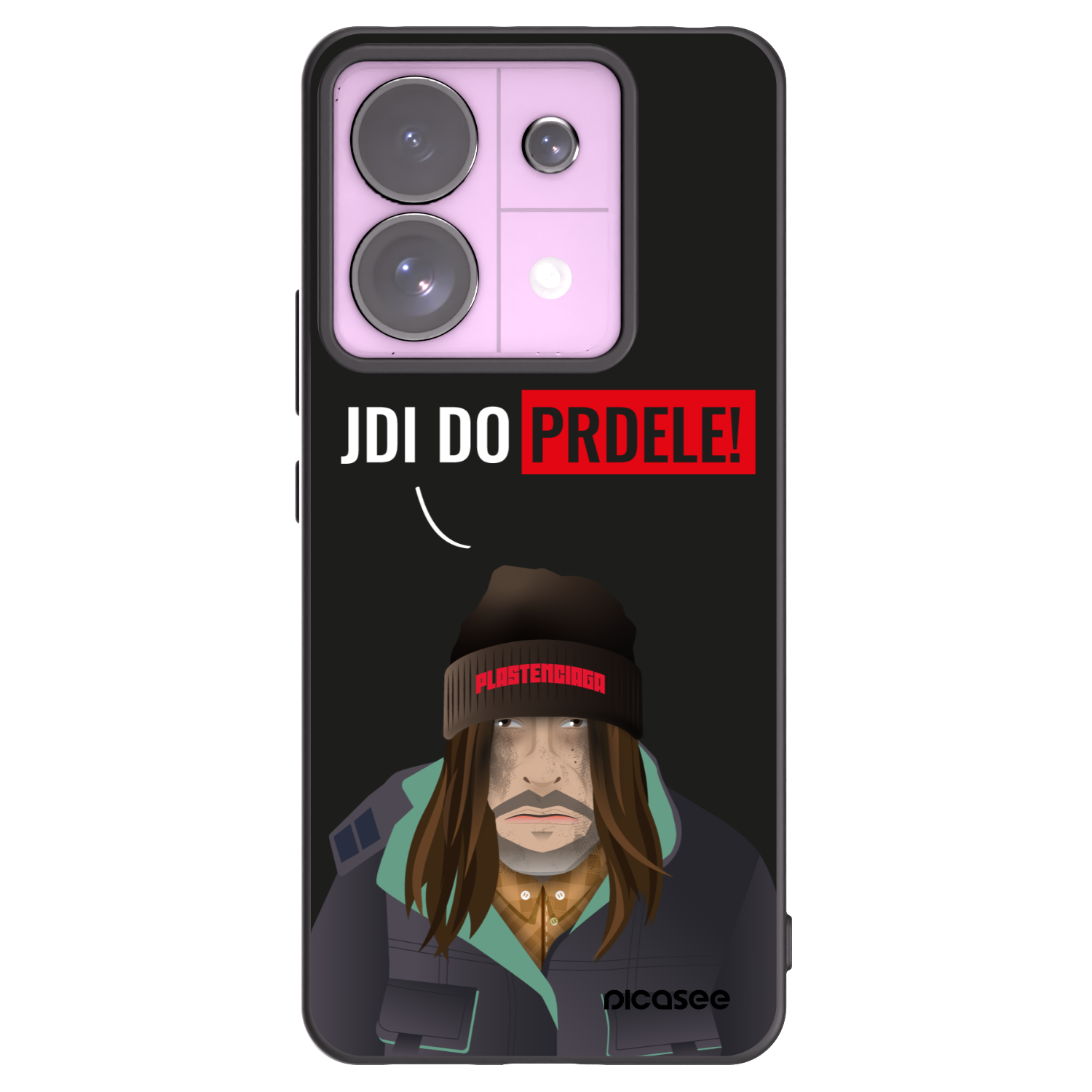 Picasee silikonový černý obal pro Xiaomi Redmi Note 13 Pro 5G - Bezďák