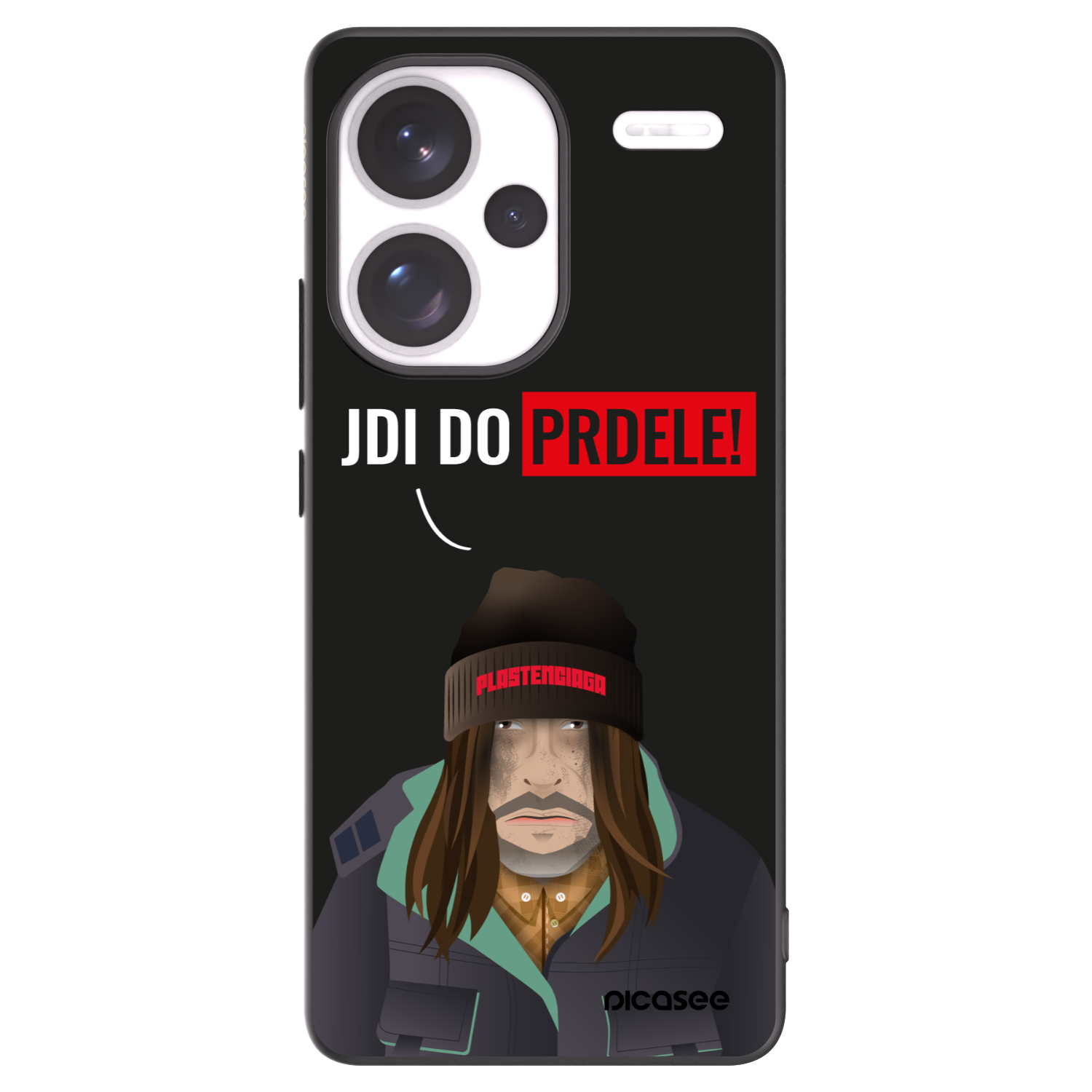 Picasee silikonový černý obal pro Xiaomi Redmi Note 13 Pro+ 5G - Bezďák