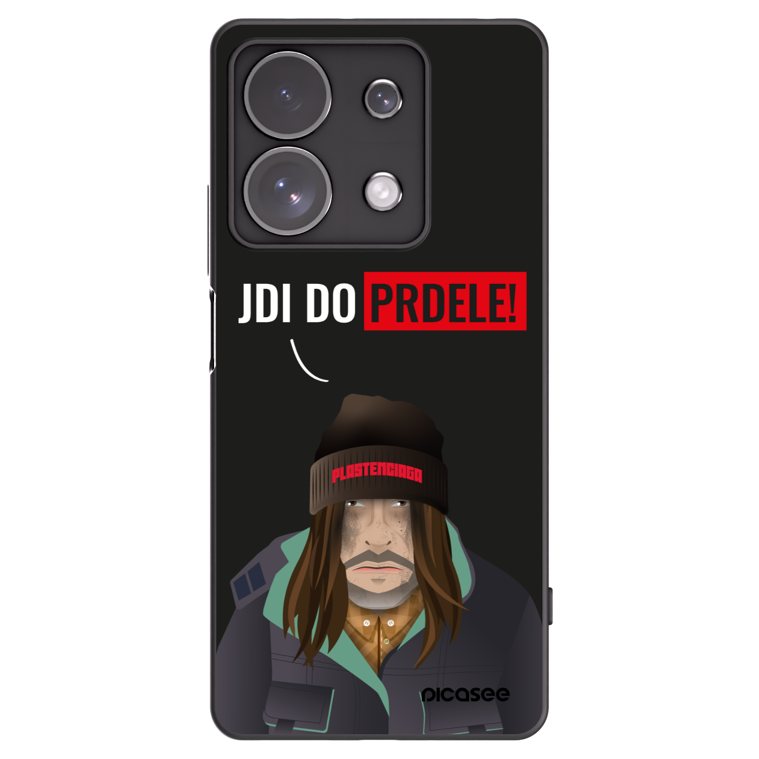 Picasee silikonový černý obal pro Xiaomi Redmi Note 13 Pro 4G - Bezďák