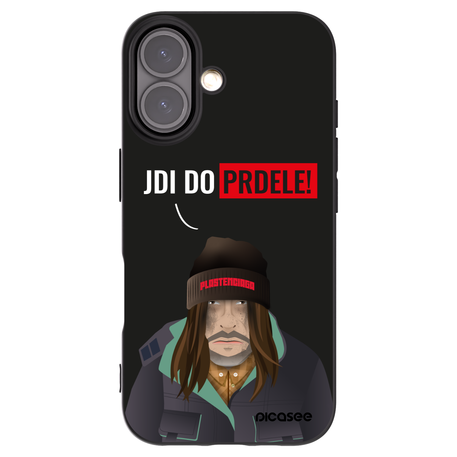 Picasee silikonový černý obal pro Apple iPhone 16 - Bezďák