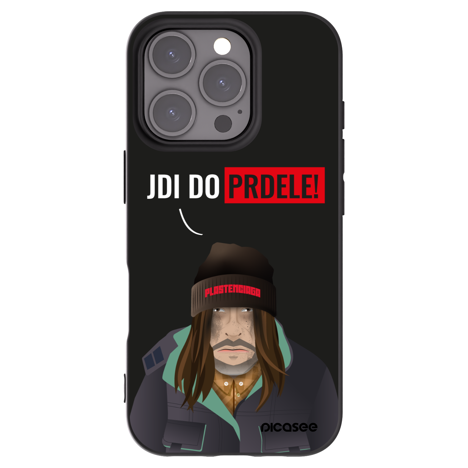 Picasee silikonový černý obal pro Apple iPhone 16 Pro - Bezďák