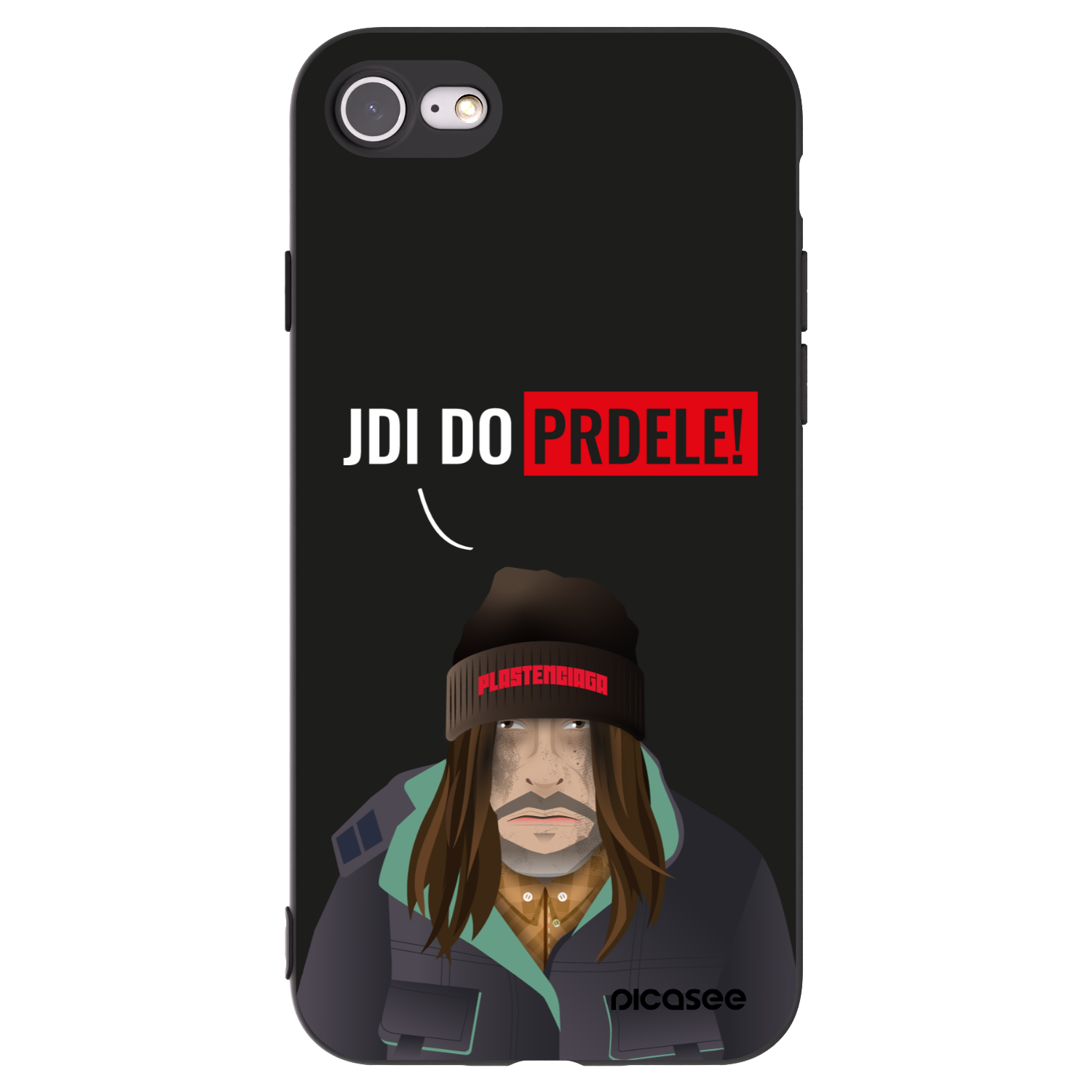 Picasee silikonový černý obal pro Apple iPhone 8 - Bezďák