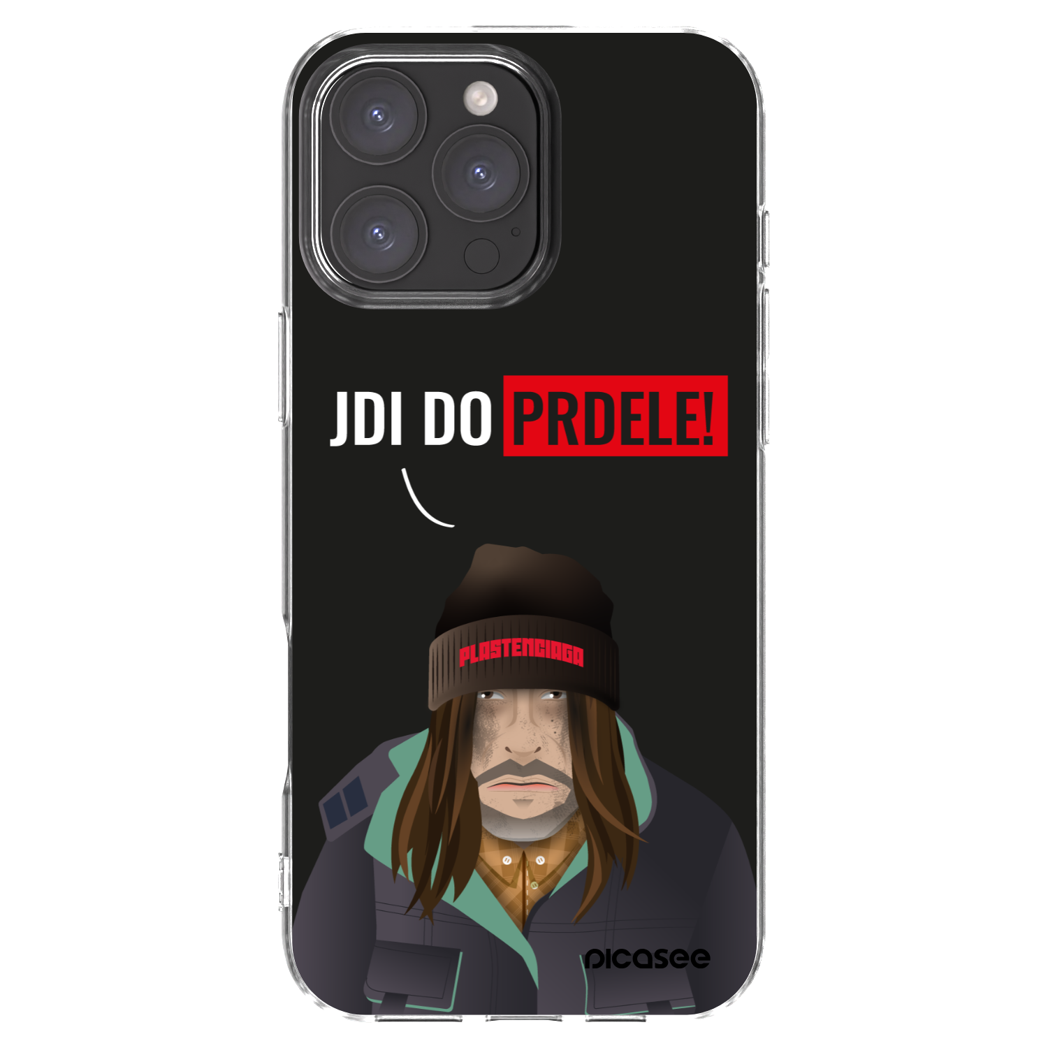 Picasee silikonový průhledný obal pro Apple iPhone 16 Pro Max - Bezďák