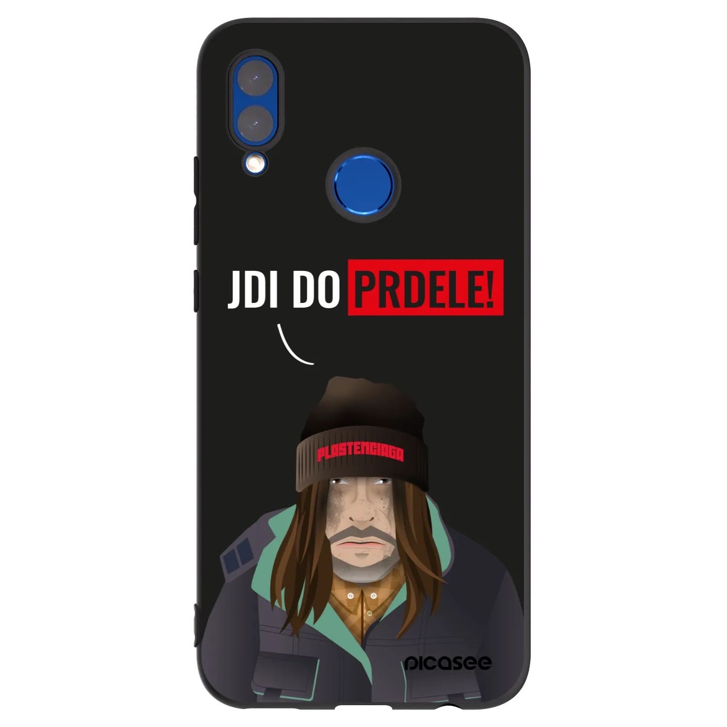 Picasee silikonový černý obal pro Honor 10 Lite - Bezďák