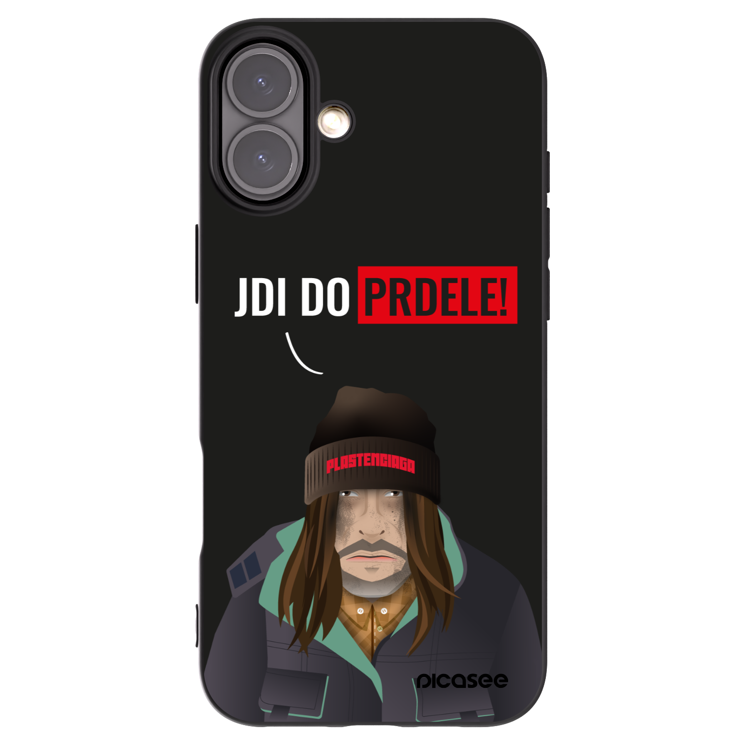 Picasee silikonový černý obal pro Apple iPhone 16 Plus - Bezďák