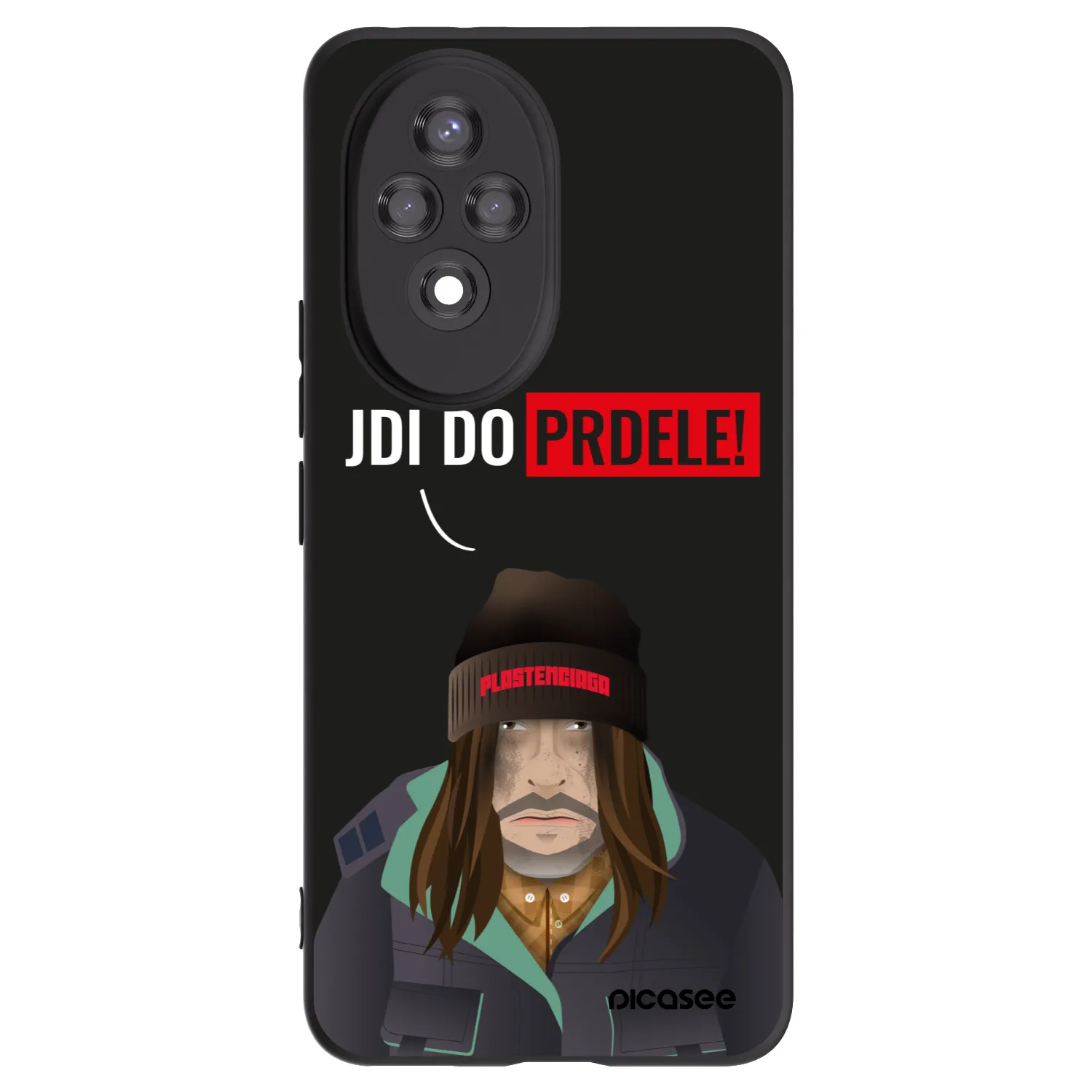 Picasee silikonový černý obal pro Honor 200 Pro 5G - Bezďák