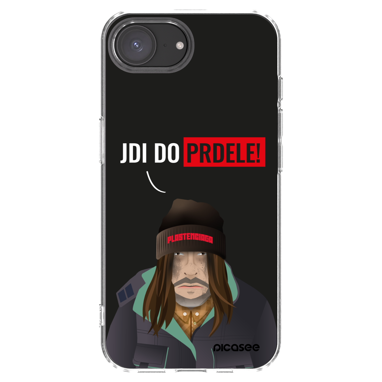 Picasee silikonový průhledný obal pro Apple iPhone 16e - Bezďák