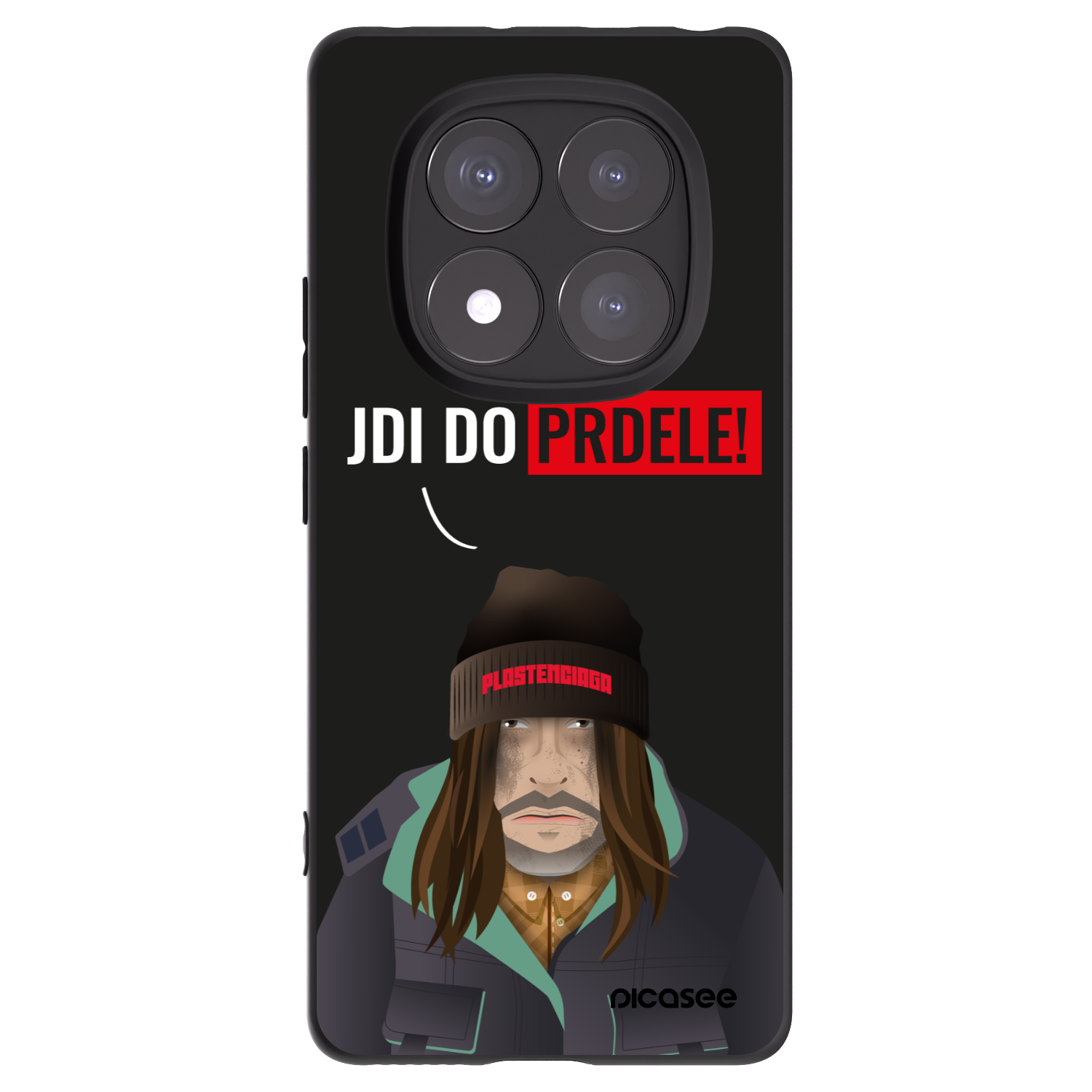Picasee silikonový černý obal pro Xiaomi Redmi Note 14 Pro+ 5G - Bezďák