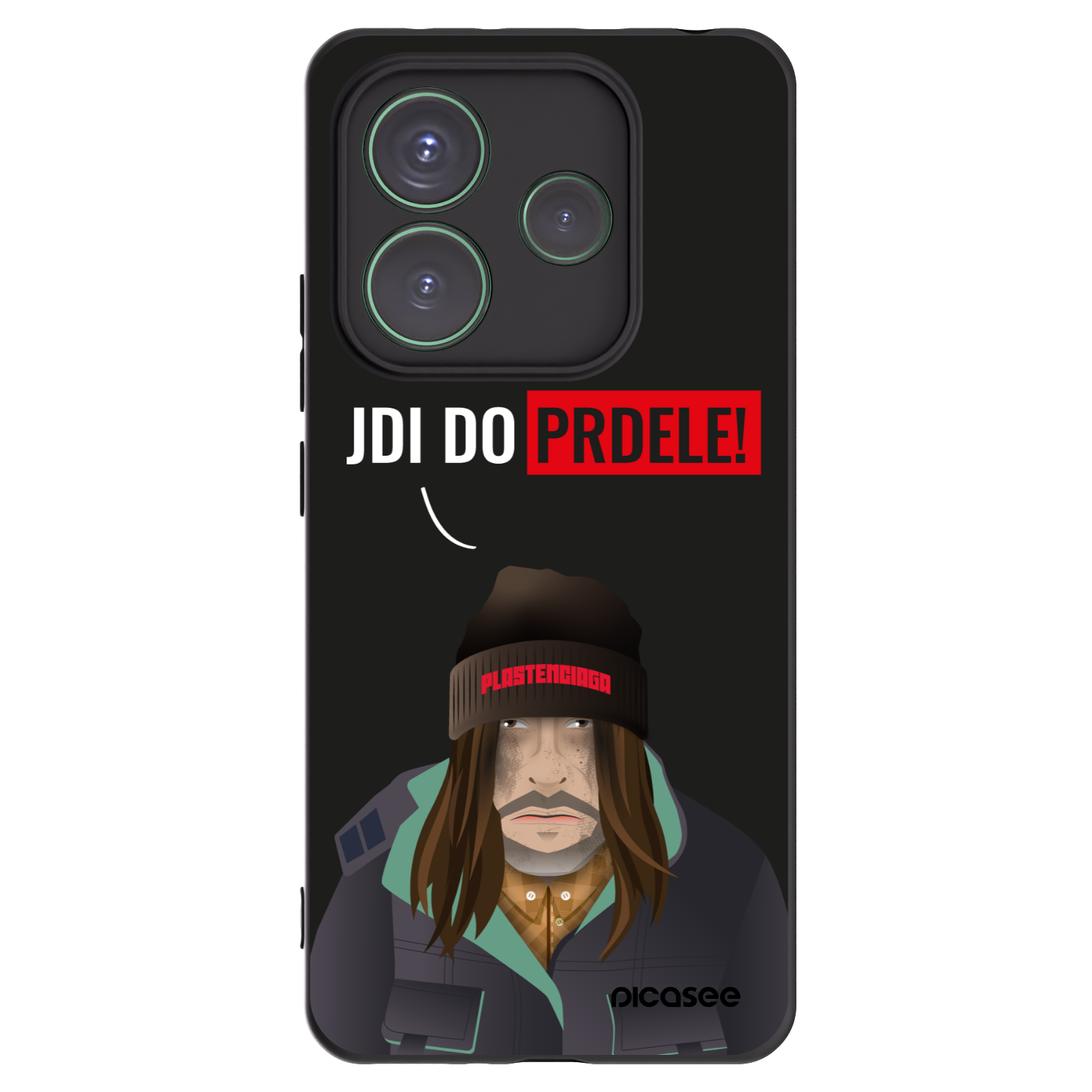 Picasee silikonový černý obal pro Xiaomi Redmi Note 14 5G - Bezďák