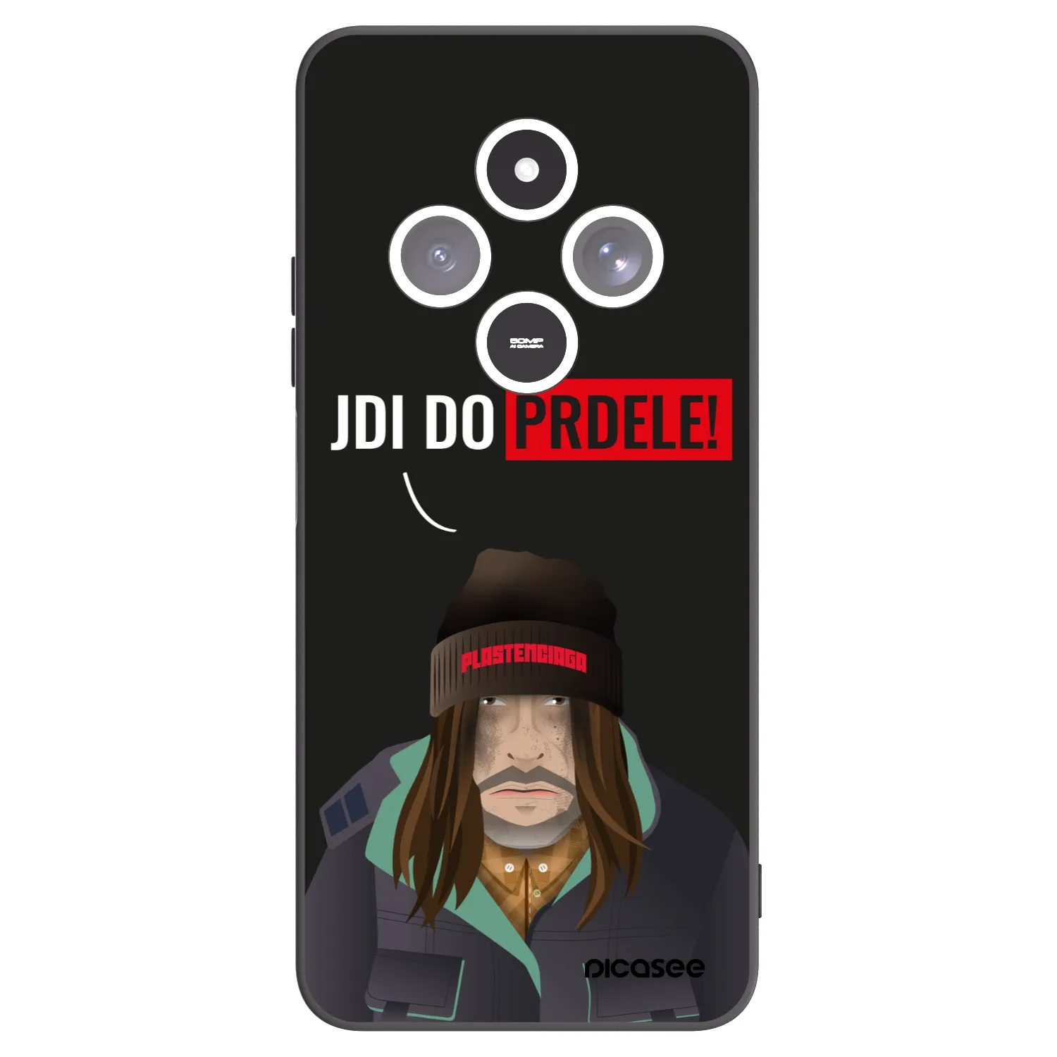 Picasee silikonový černý obal pro Xiaomi Redmi 14C - Bezďák