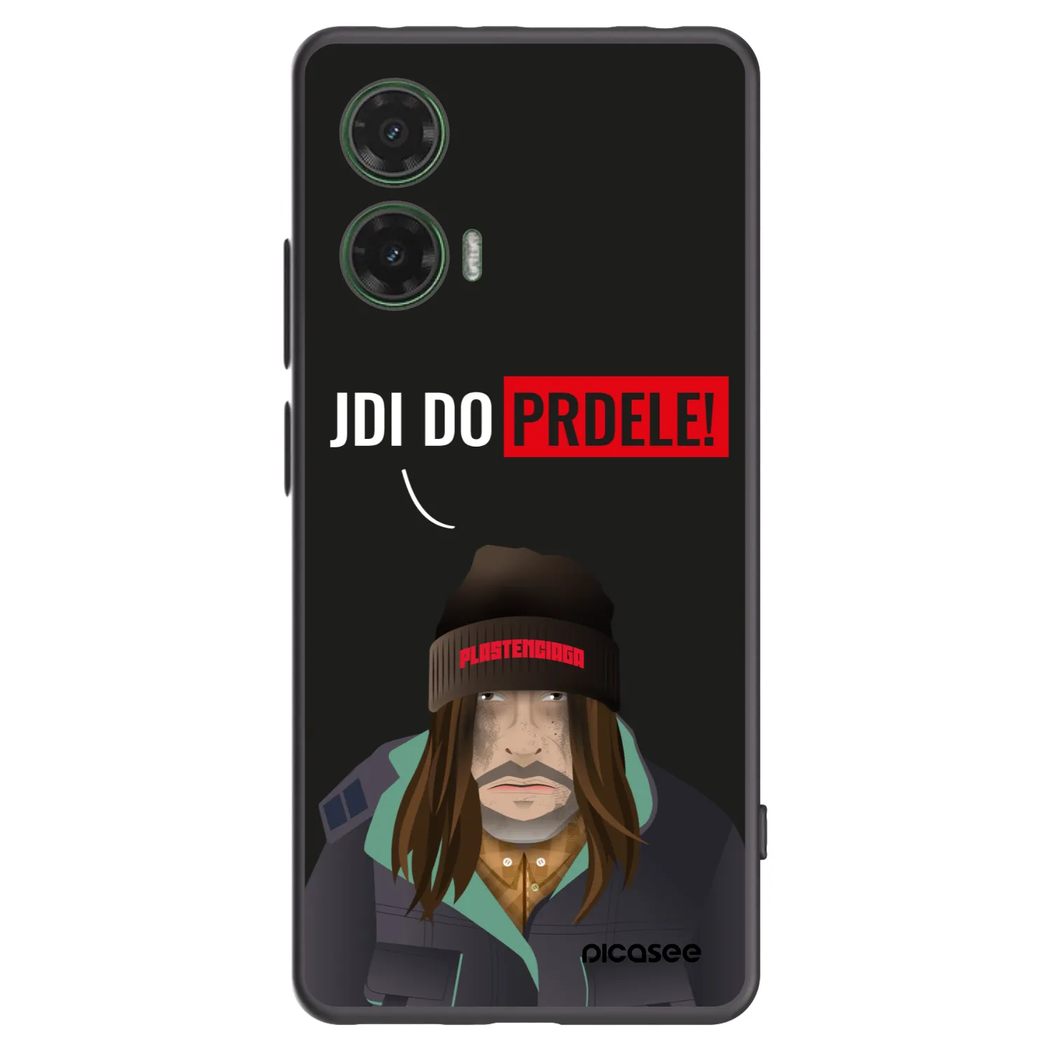 Picasee silikonový černý obal pro Motorola Moto G35 5G - Bezďák