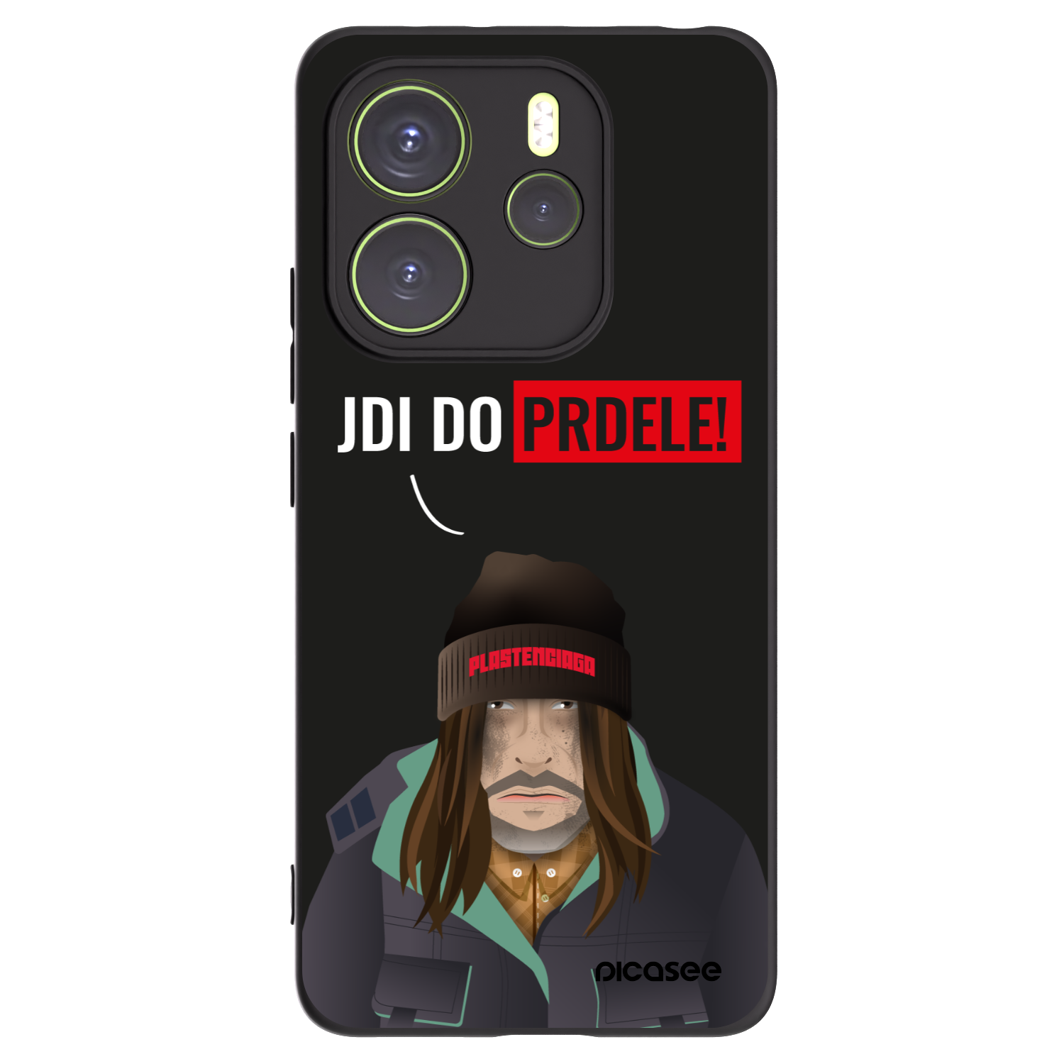Picasee silikonový černý obal pro Xiaomi Redmi Note 14 4G - Bezďák